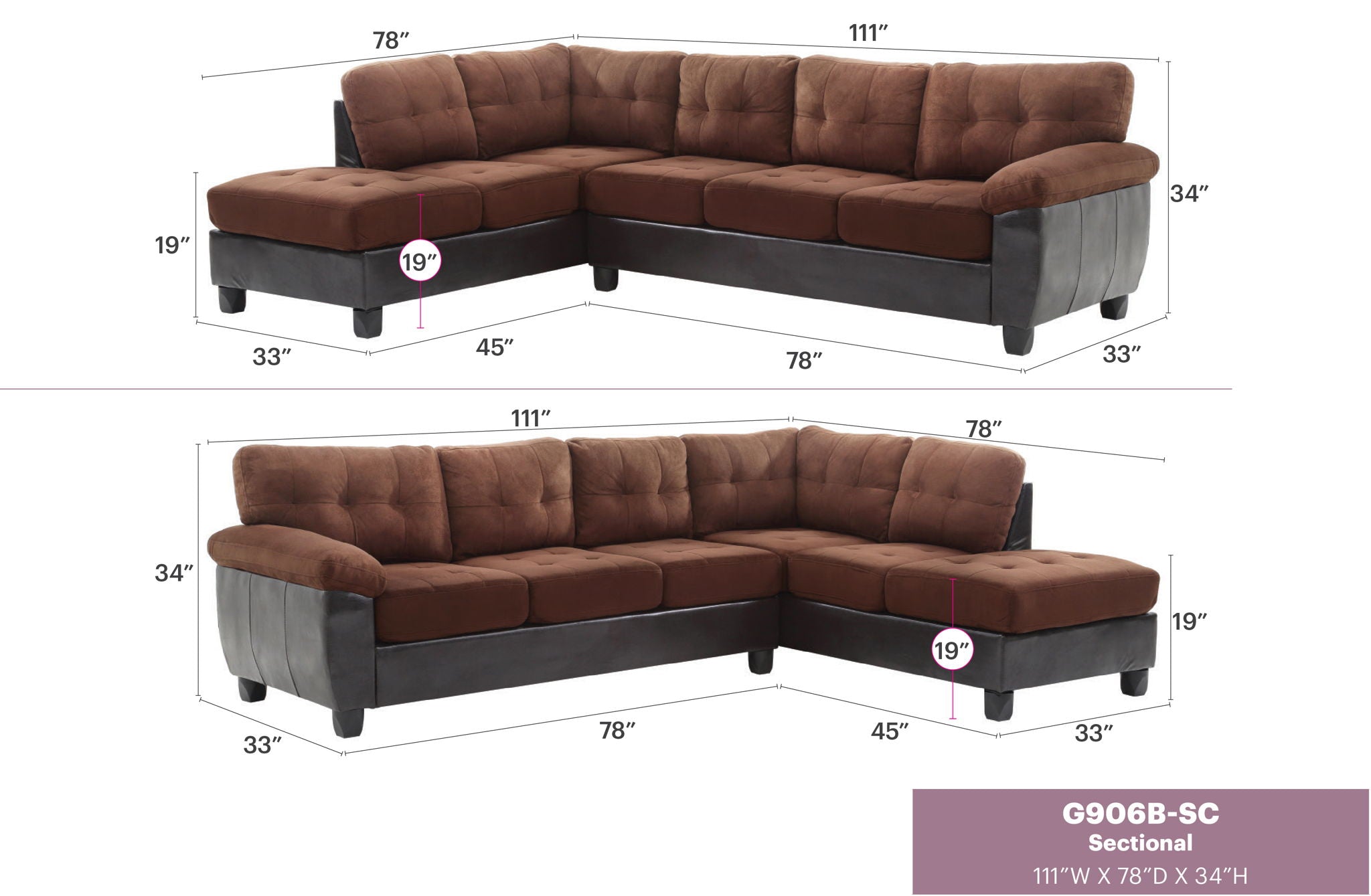 Gallant - Sectional - Chocolate