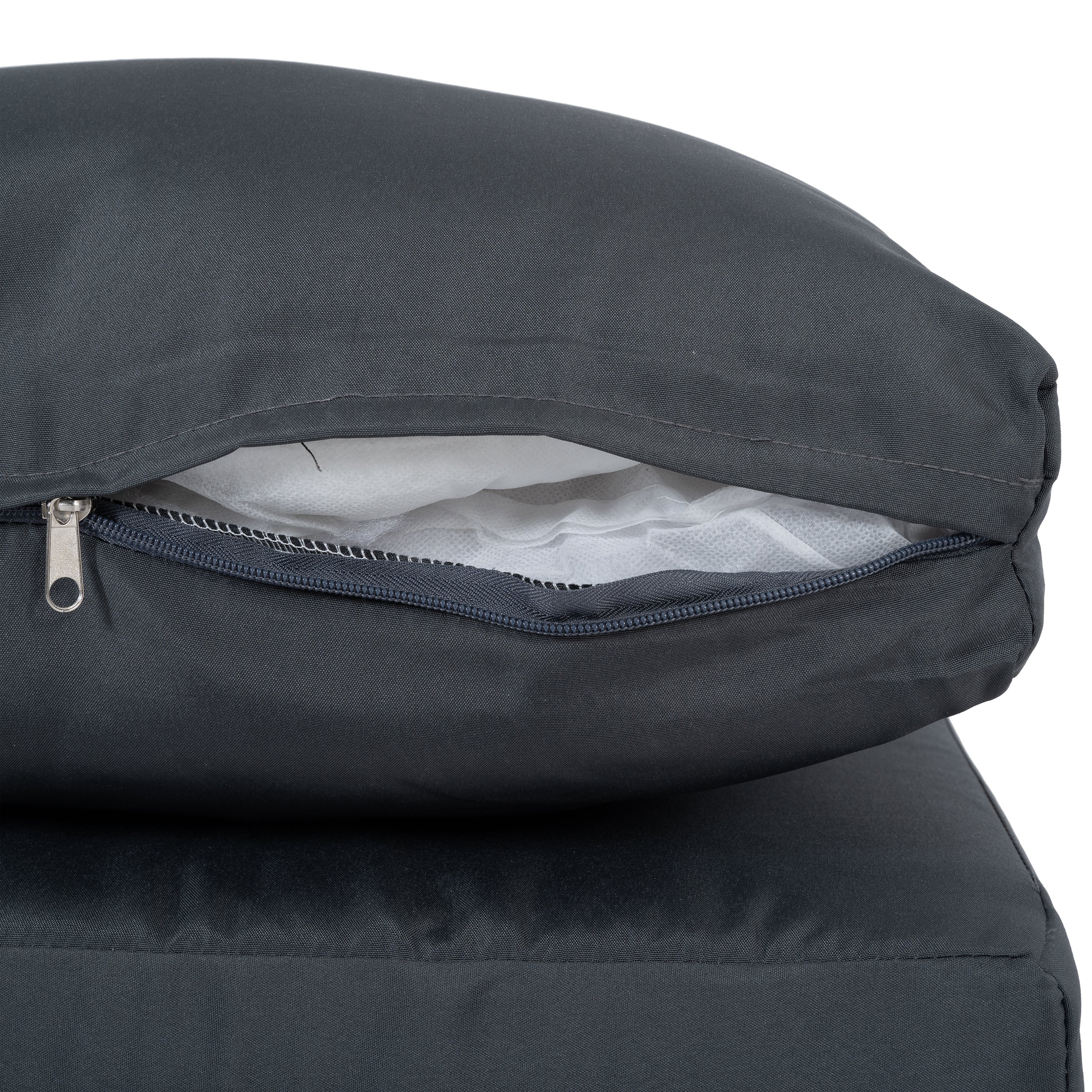 Patio 4-Piece Brown PE Wicker Sofa Set with Grey Cushions