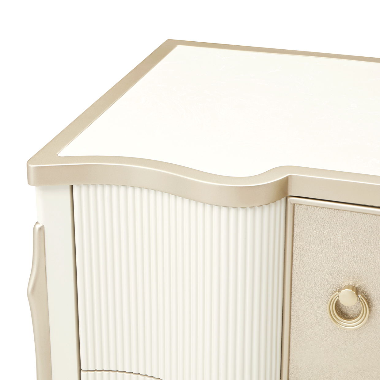 La Marisia - Nightstand - Creamy Pearl