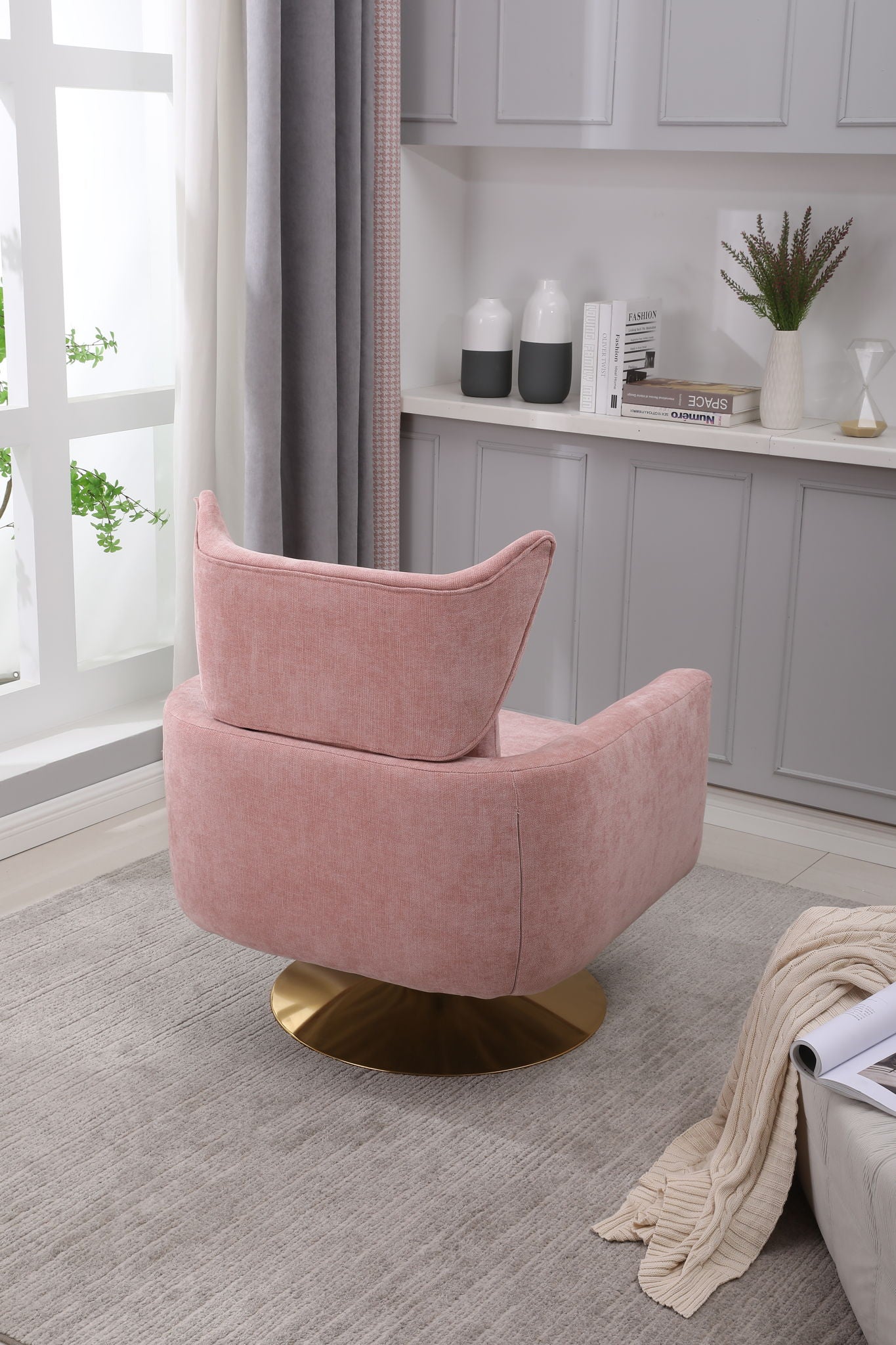 Classic Mid-Century 360 Degree Swivel Accent Chair