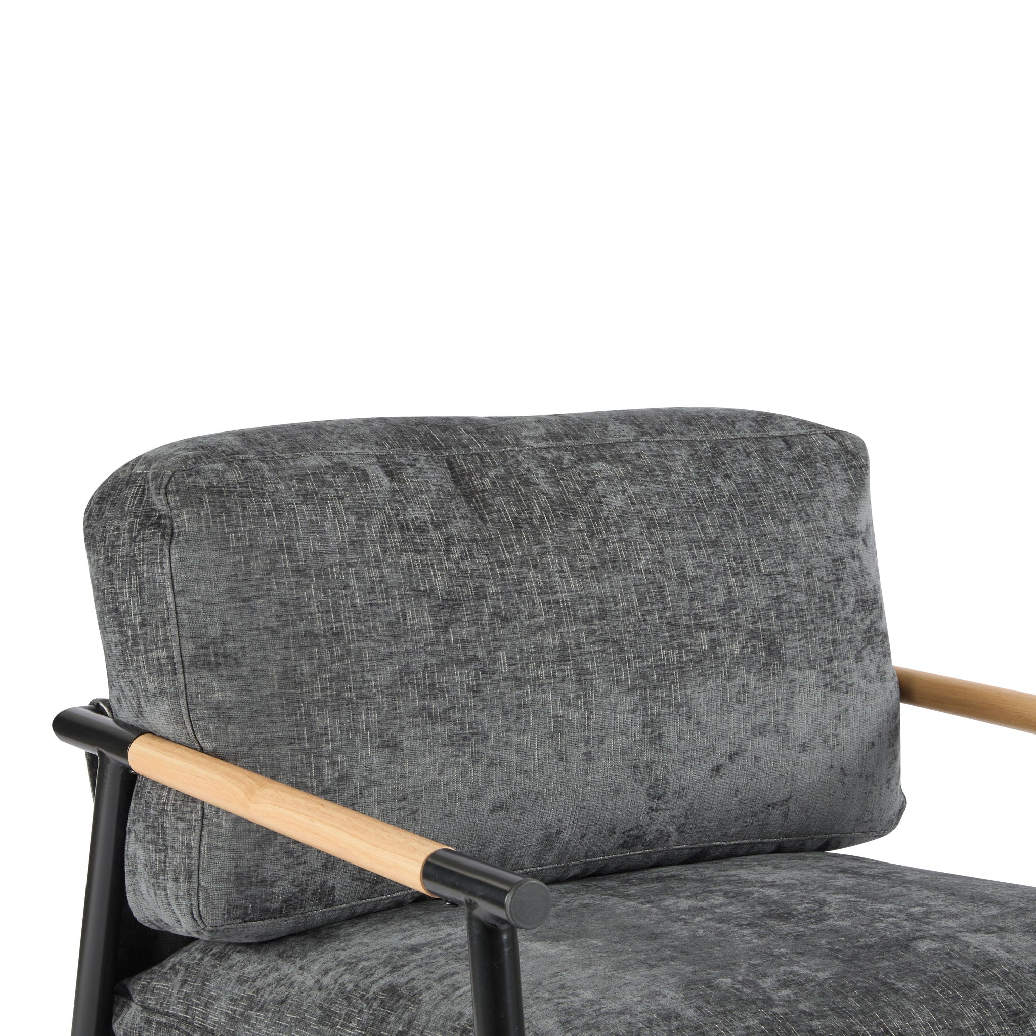 Modern Accent Chair With Plush Cushions, Cozy Seating