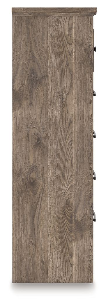 Rusticott - Five Drawer Chest - Brown - Best Buy Furniture