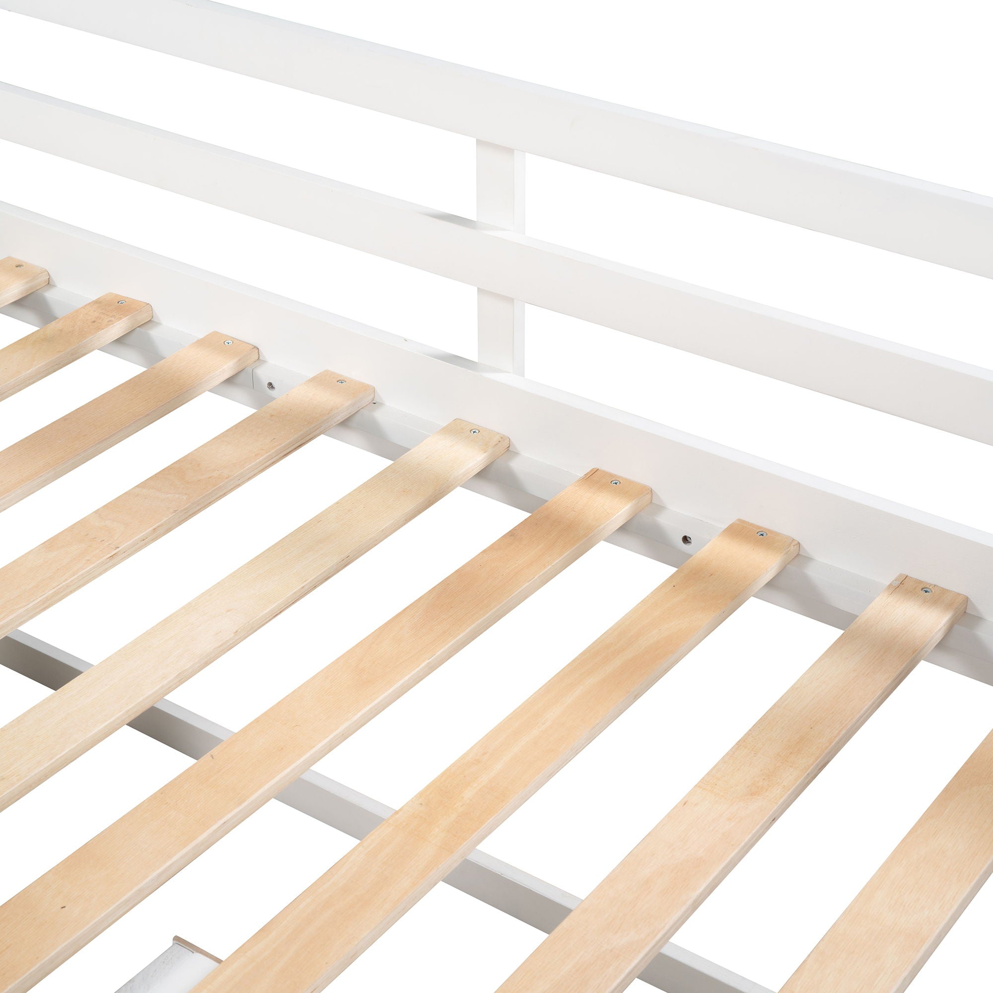 Loft Bed With Two Shelves And Two Drawers