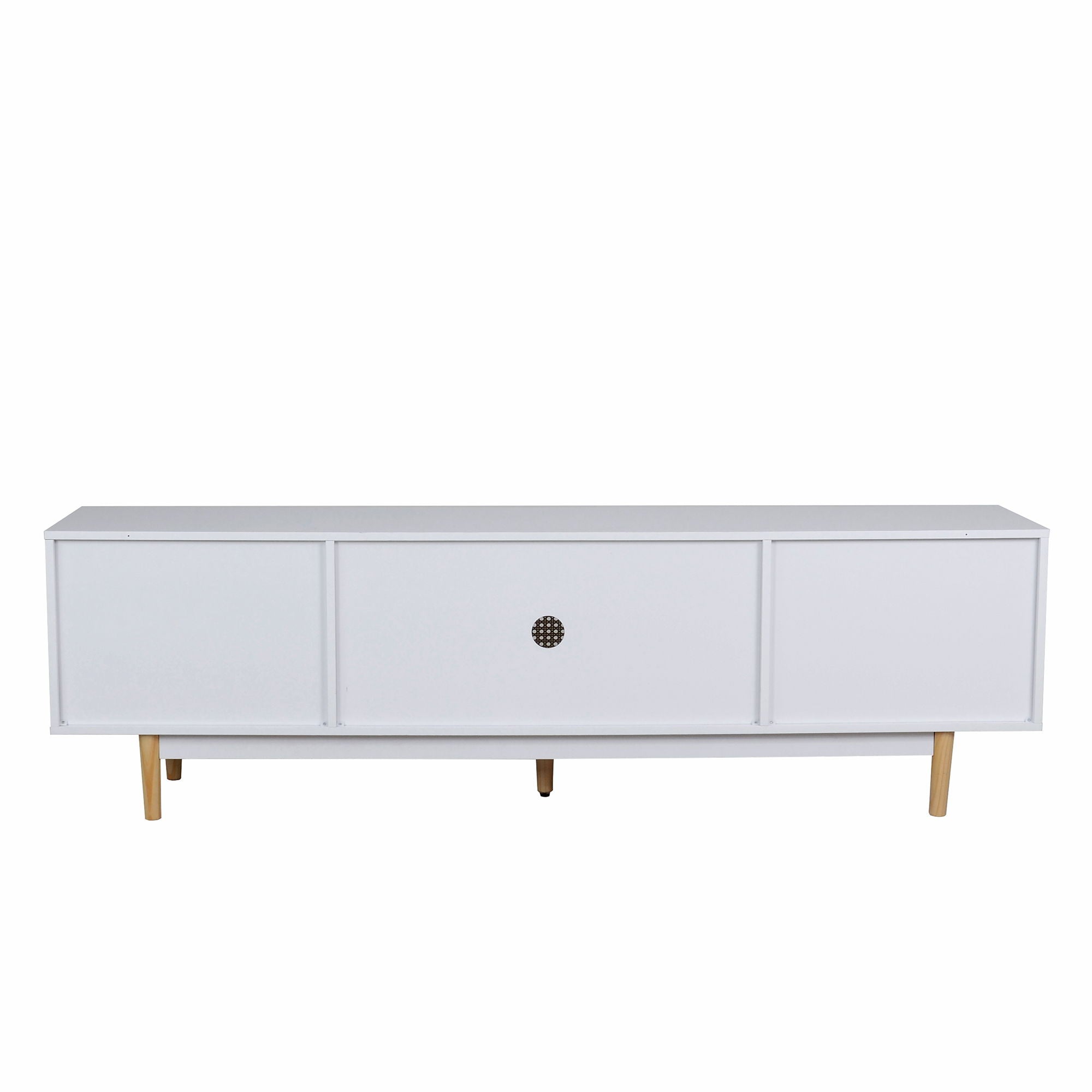 70" TV Stand With Drawers - White