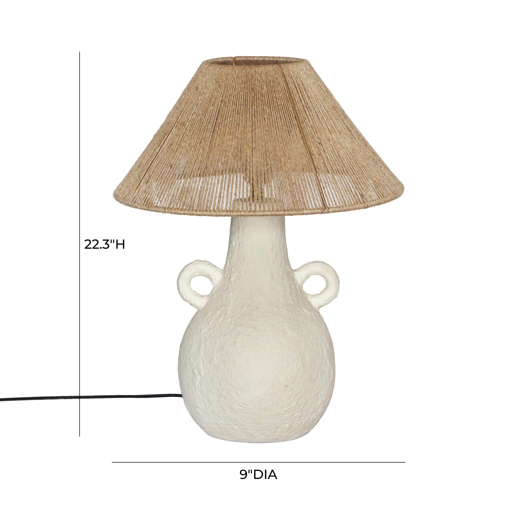 Lalit - Table Lamp - Natural / White