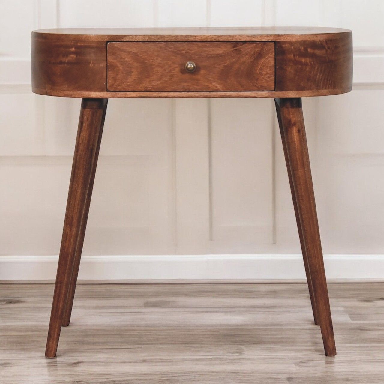 Rounded Wood Table - Best Buy Furniture