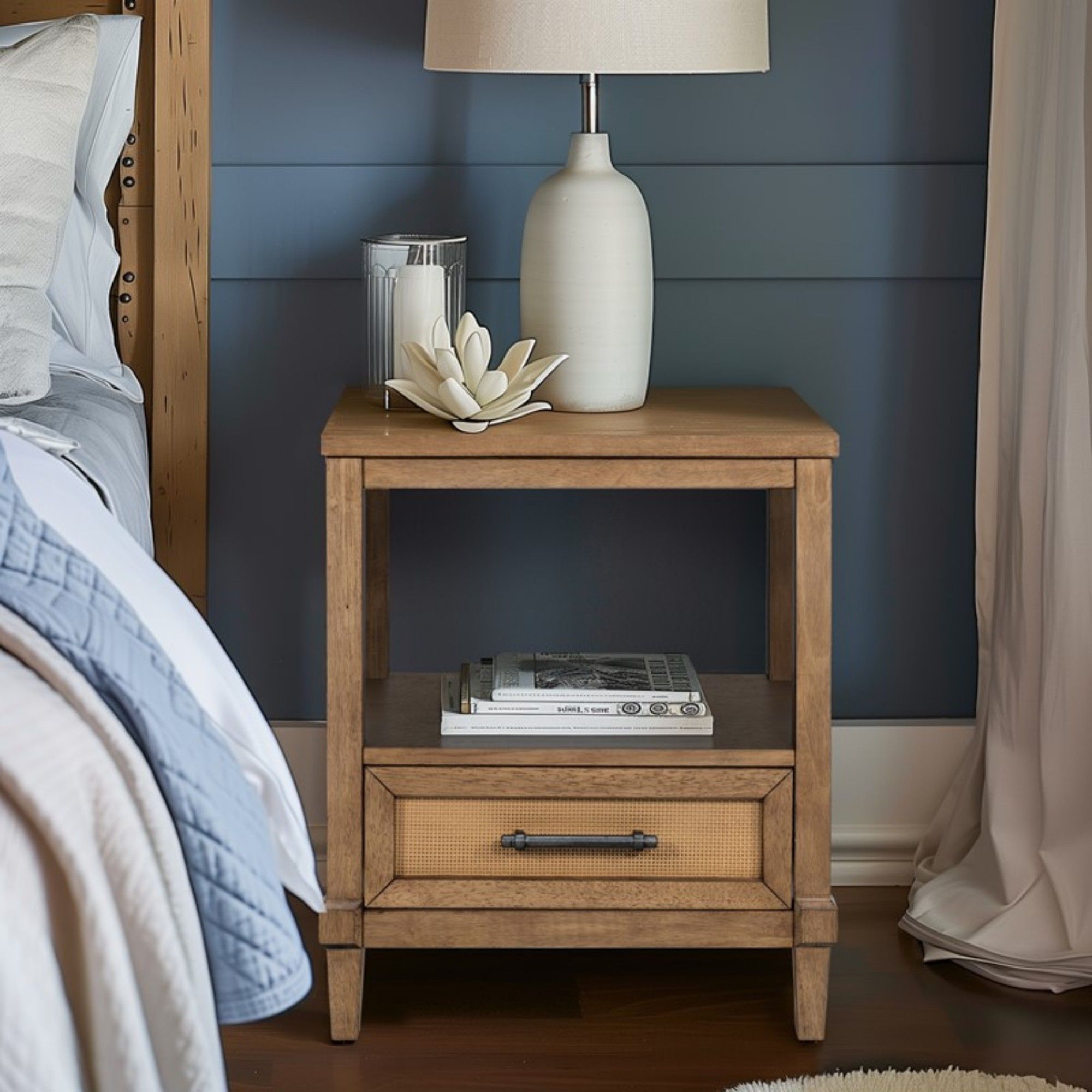 Lily Pond - Nightstand With Storage - Natural