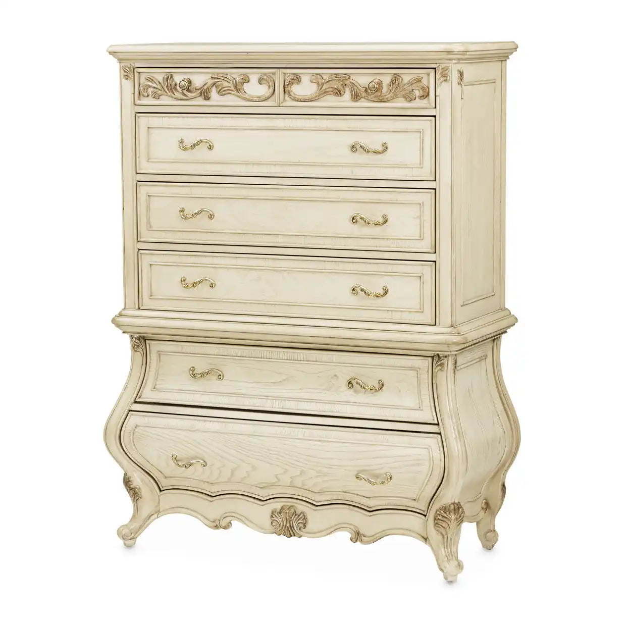 Platine de Royale - 6-Drawer Chest - Champagne - Best Buy Furniture