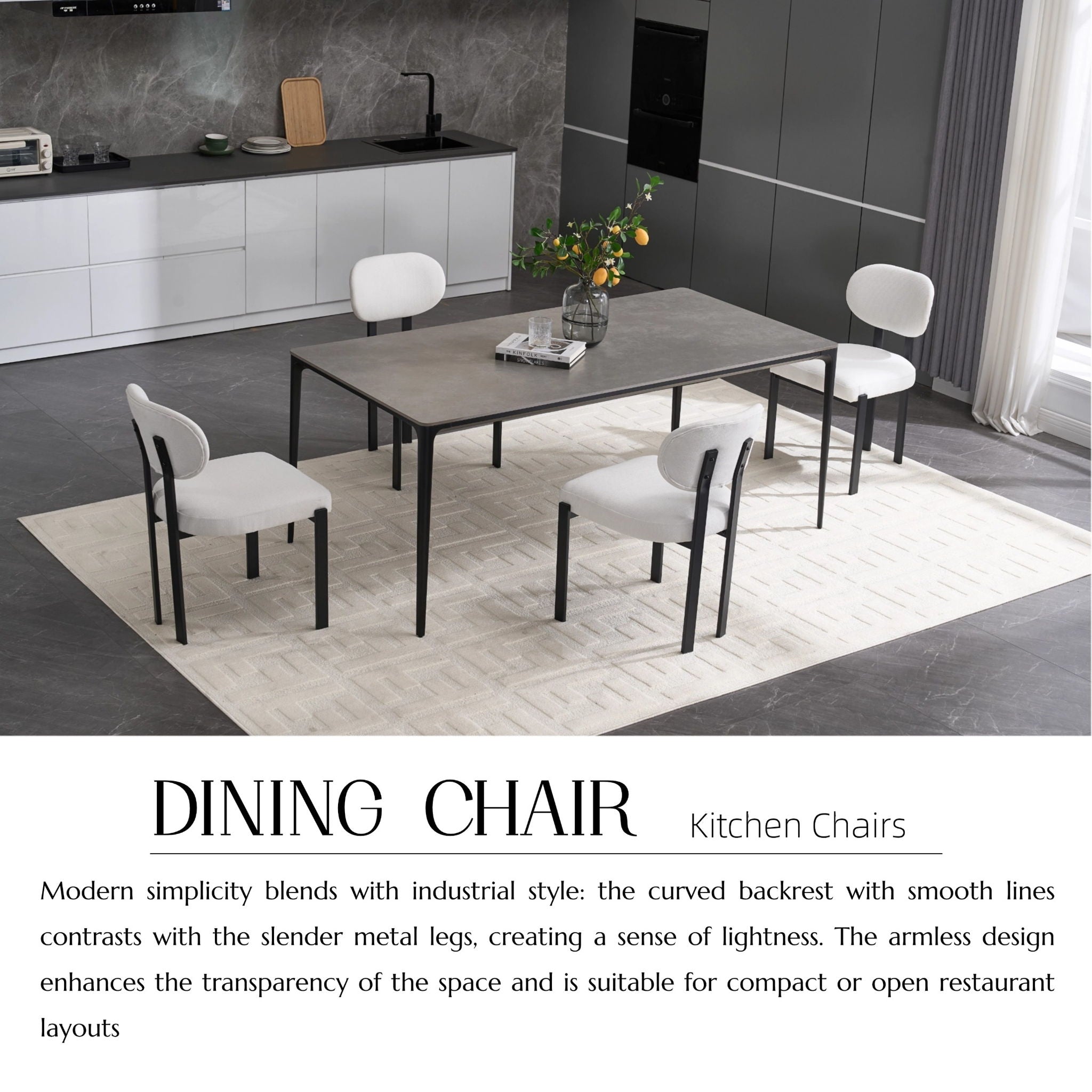 Dining Armless Chairs (Set of 2)