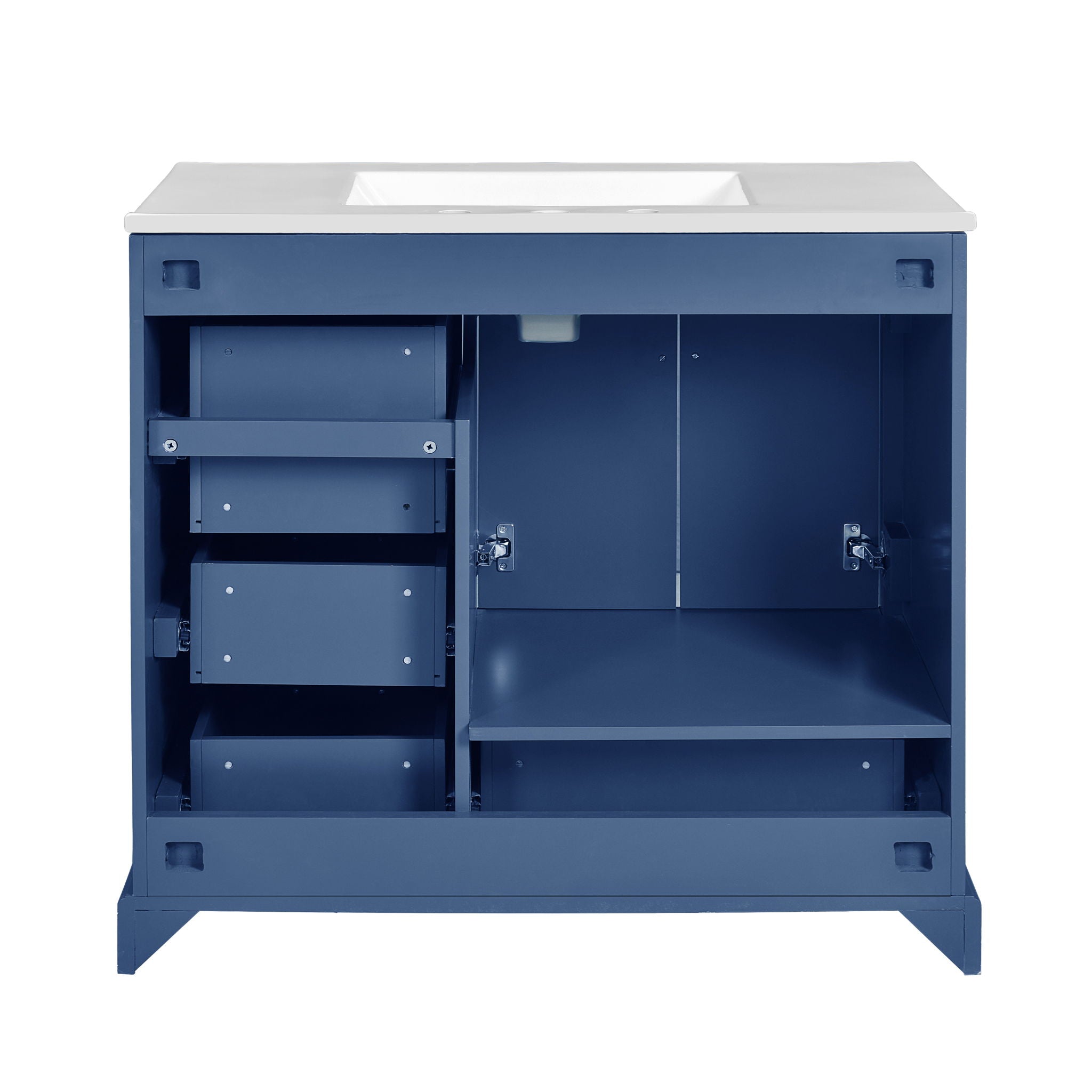 Traditional Bathroom Vanity With Soft Close Doors And Drawers