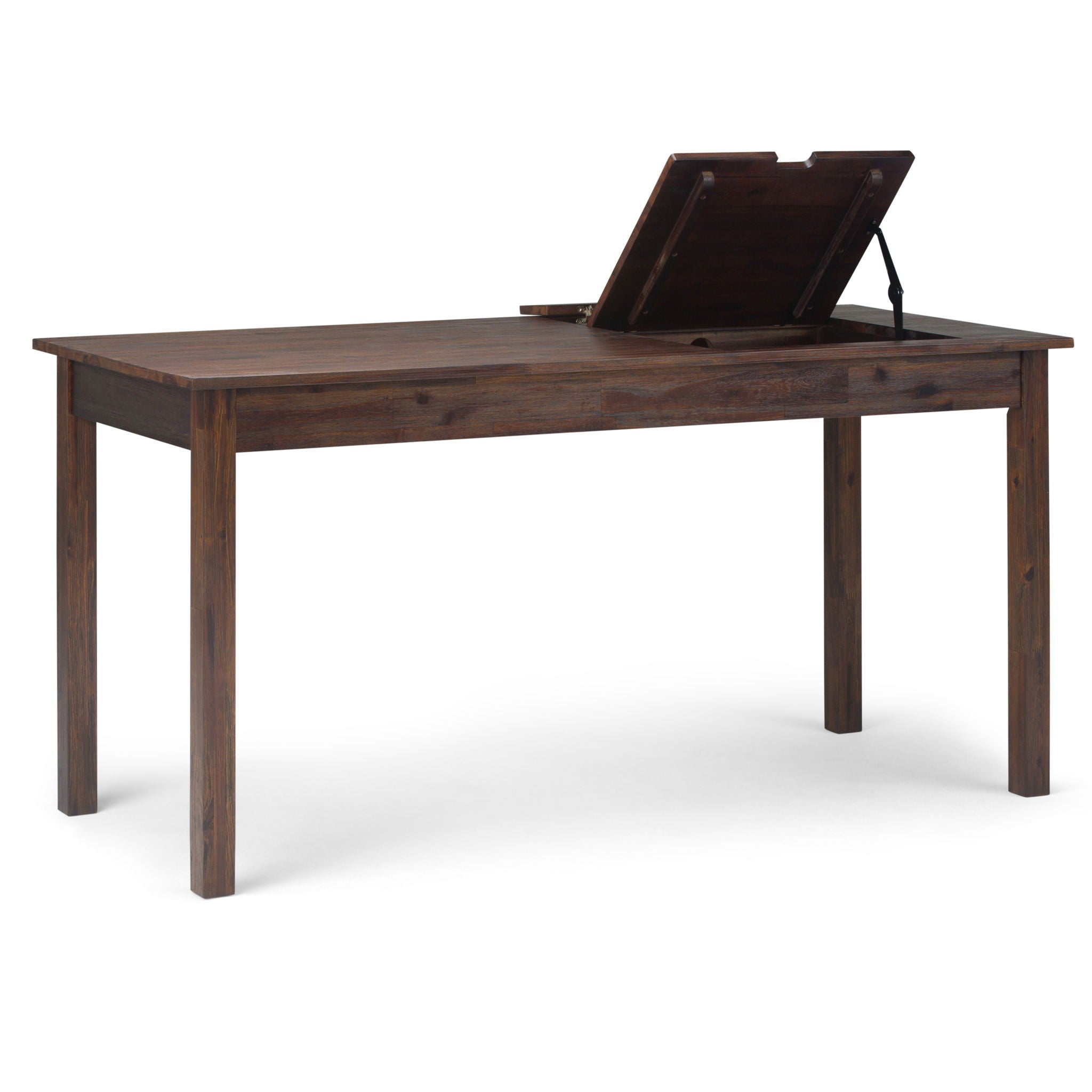 Monroe - Desk - Distressed Charcoal Brown - Best Buy Furniture