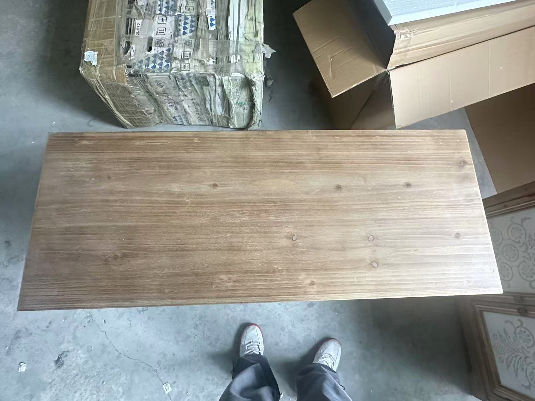 Rustic Vintage Accent Cabinet with Carved Floral Panels