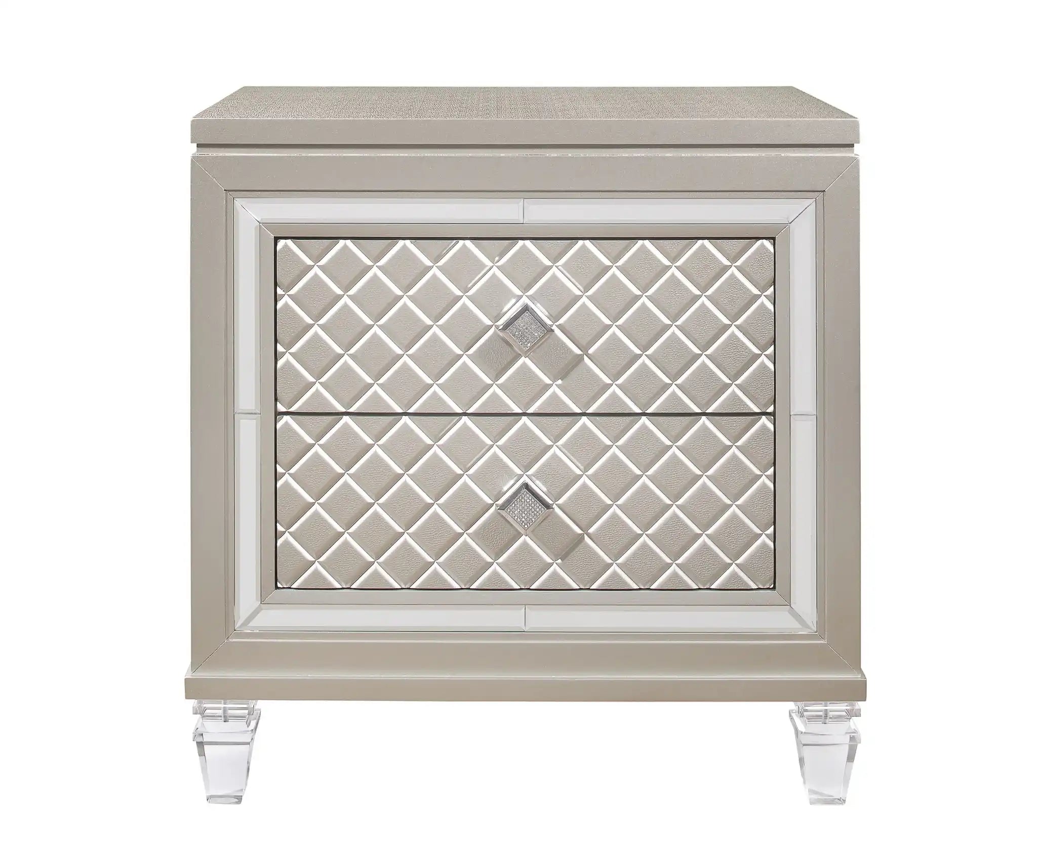 Cross - Glam Nightstand - Champagne