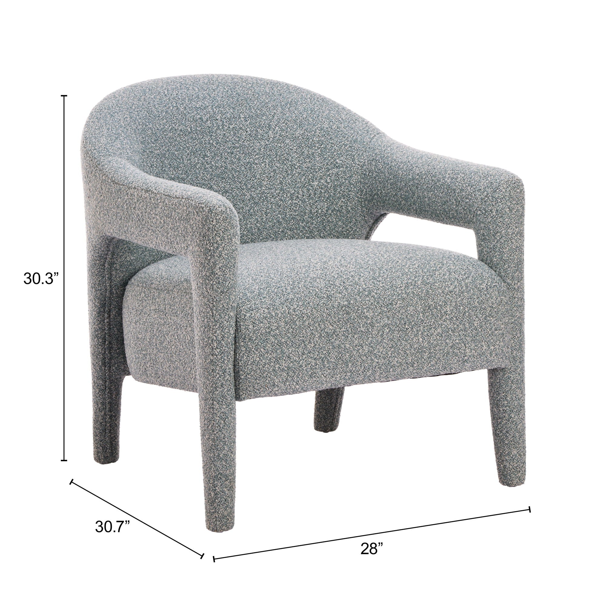 Eluma - Accent Chair - Dusty Teal