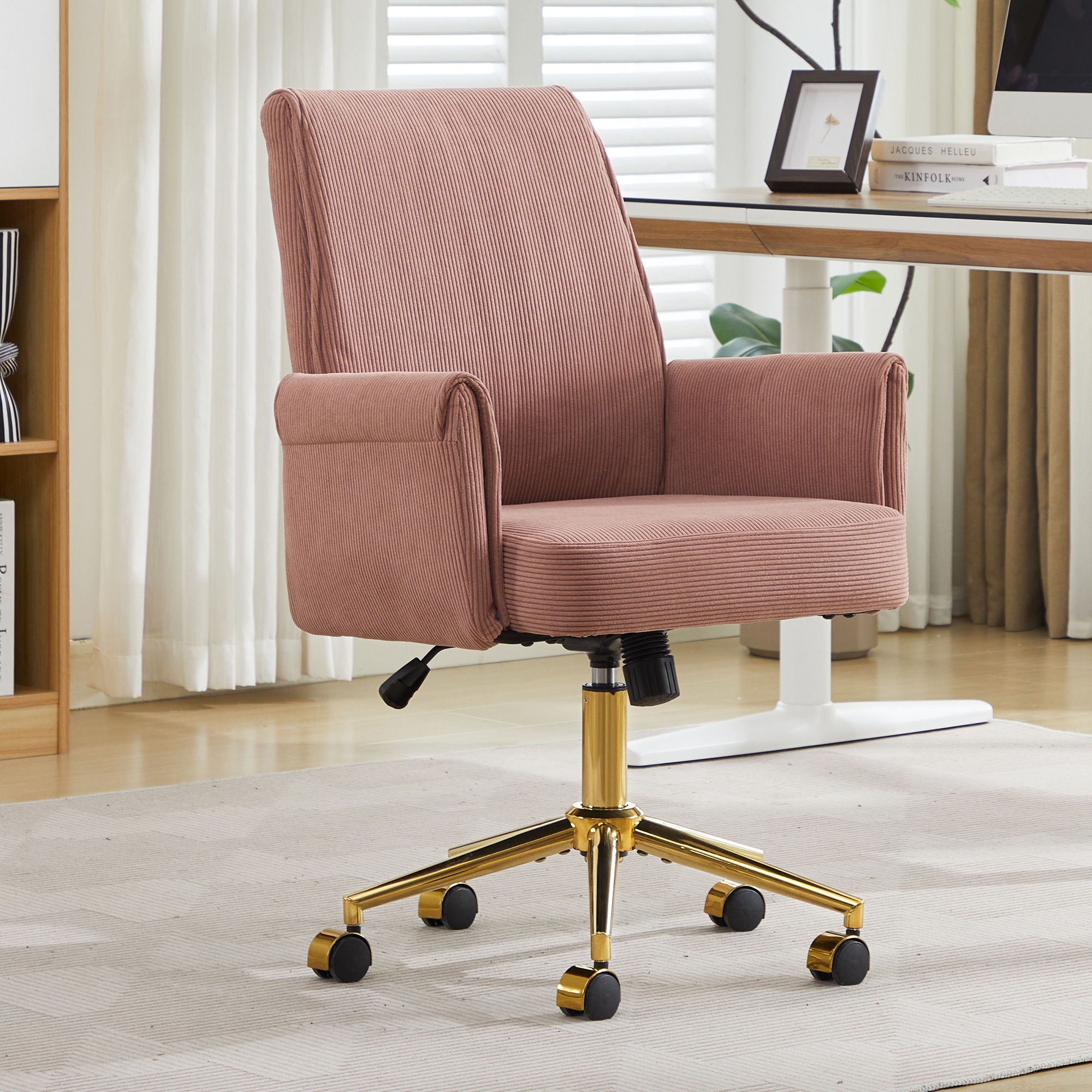 Office Swivel Chair - Light Pink