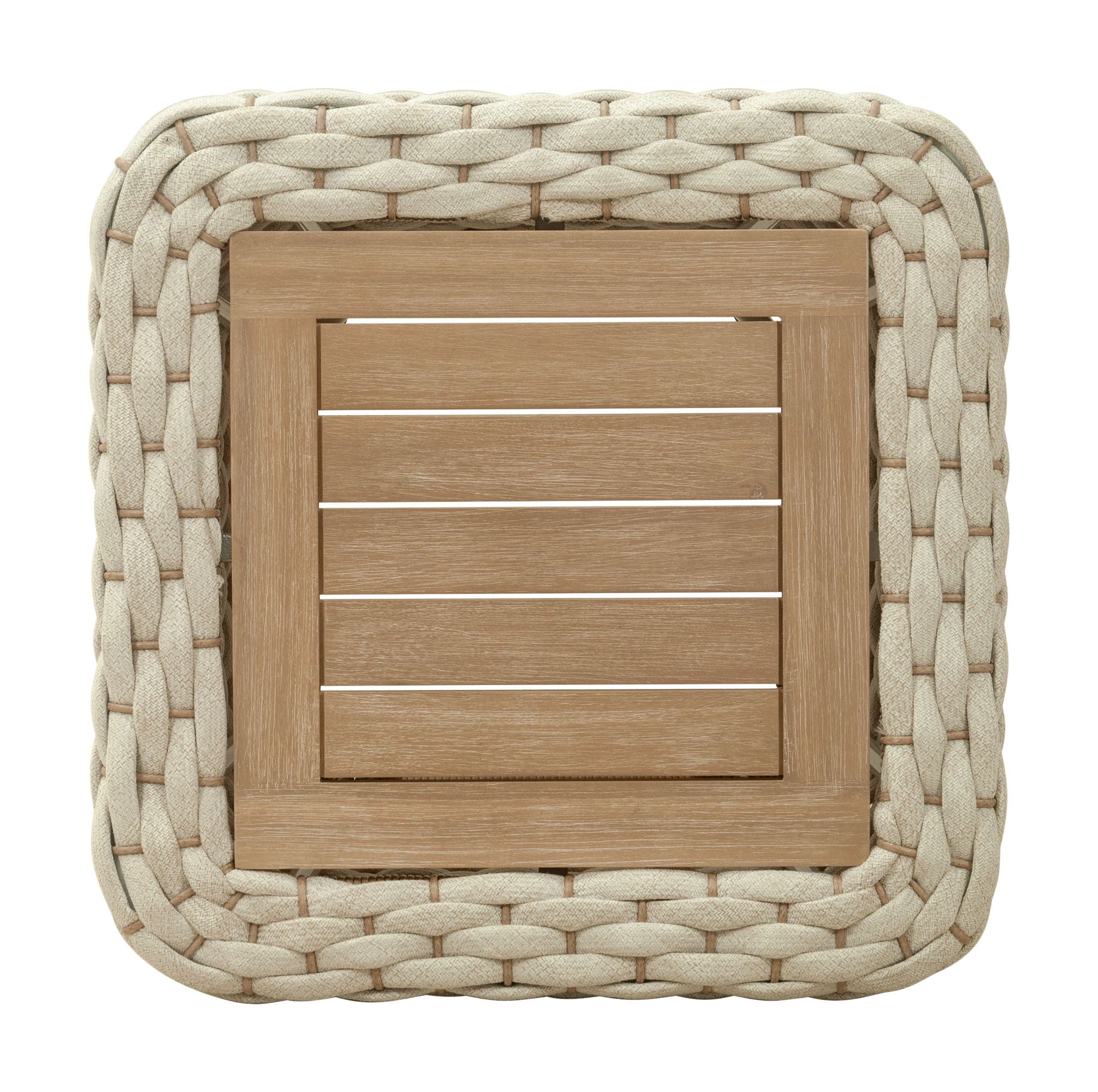 Antul - Outdoor Coffee Table - White & Natural