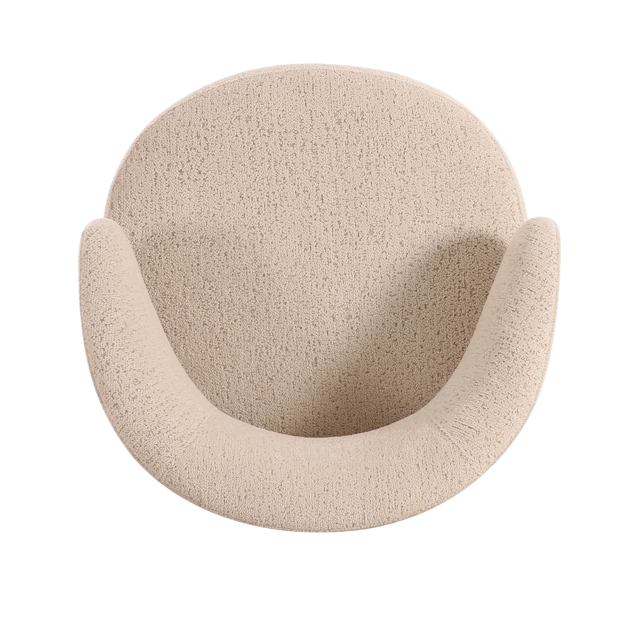Austin - Boucle Swivel Chair - Cream