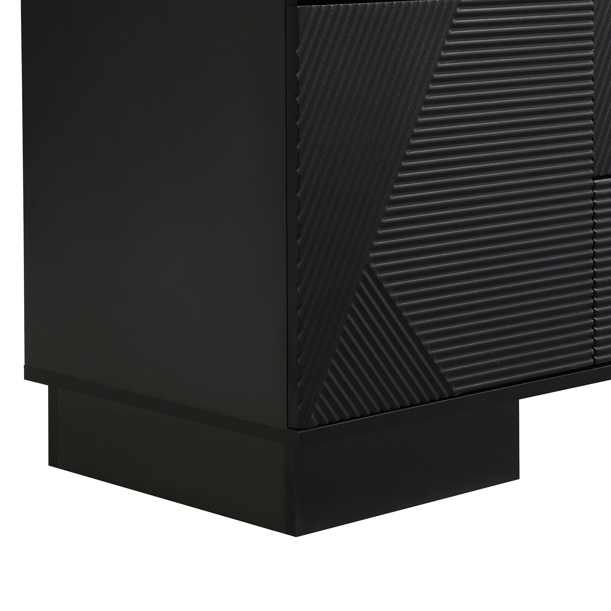 Modern TV Stand With Storage Cabinets, 4 Drawers