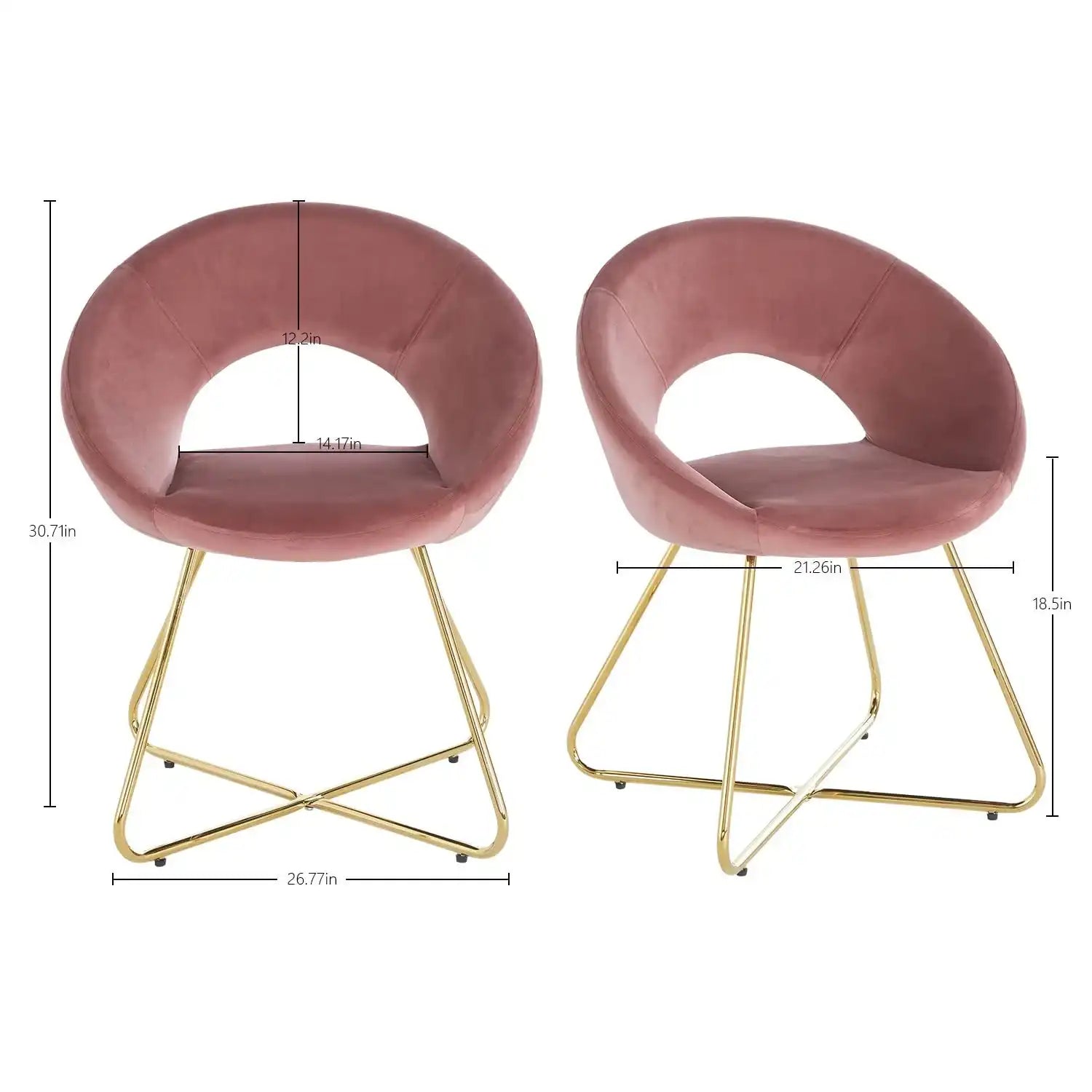 Modern Accent Velvet Lounge Chair