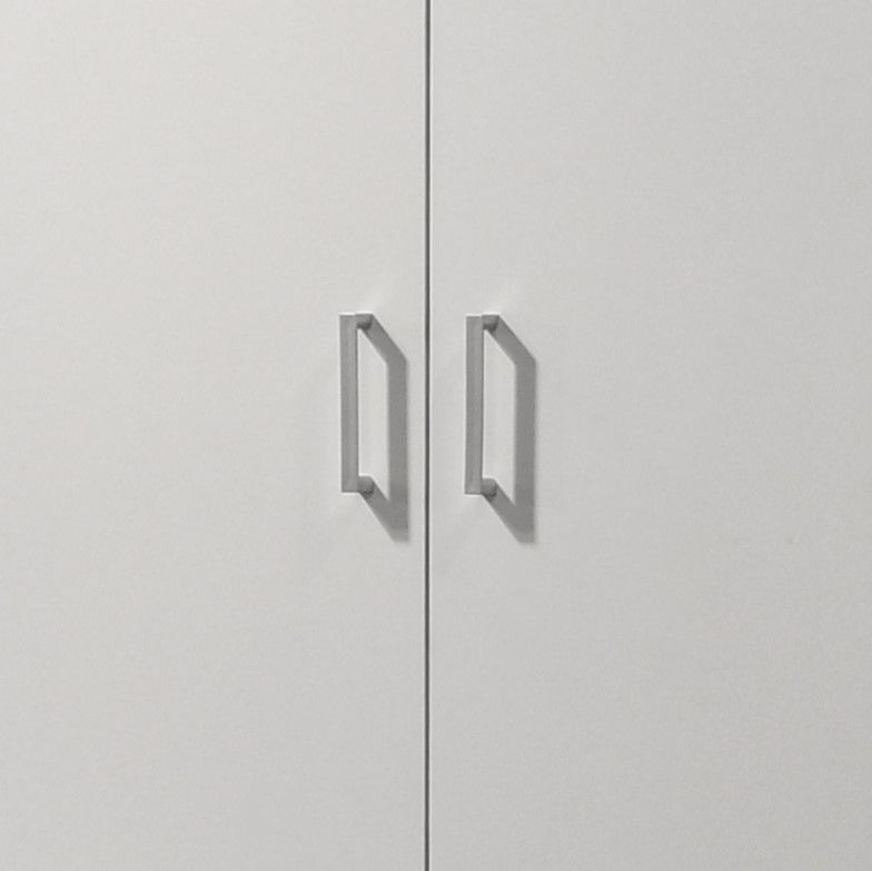 Alara - Height Simplistic Modern Double Door Storage Cabinet - White - Best Buy Furniture