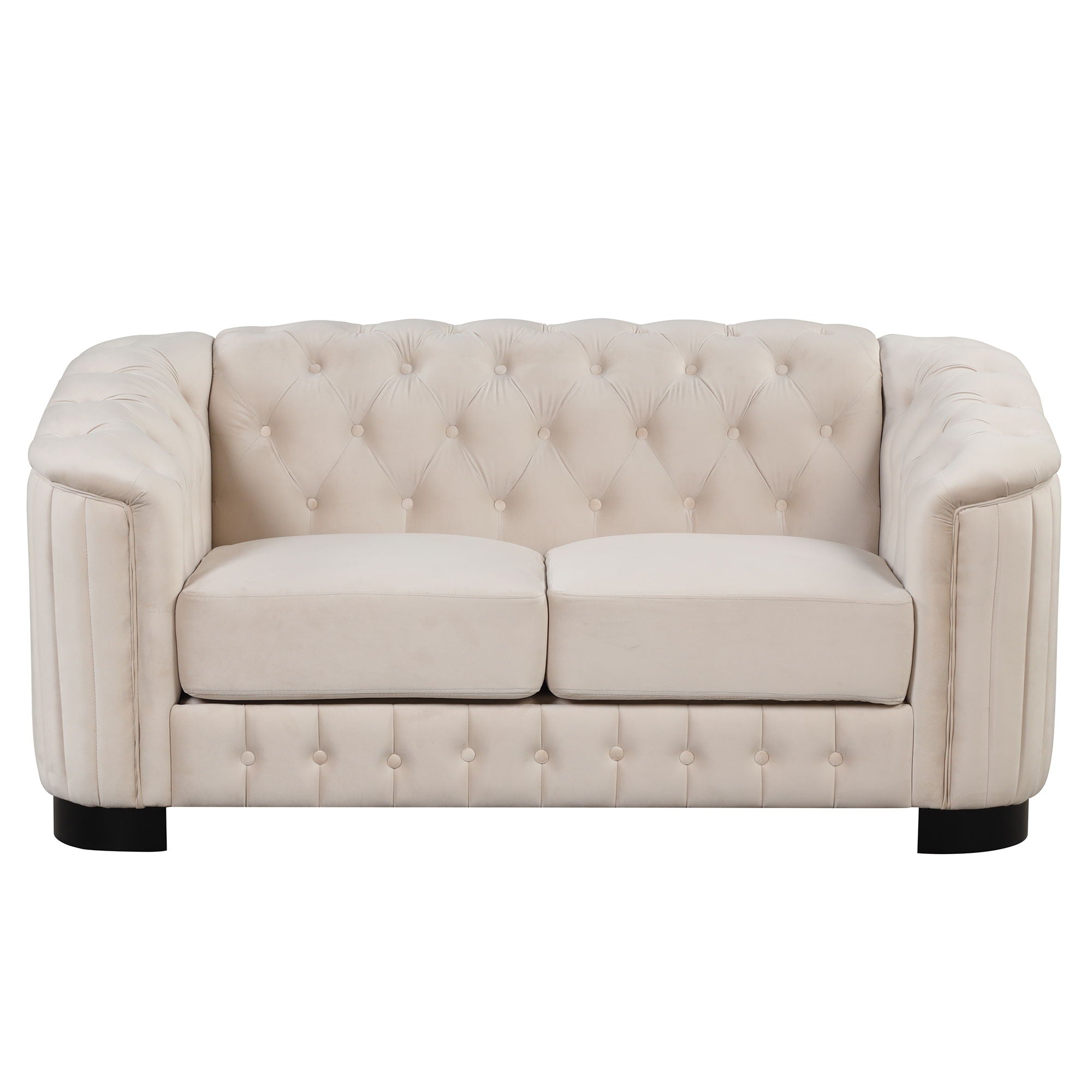 Upholstered 3 Piece Sofa Set With Legs