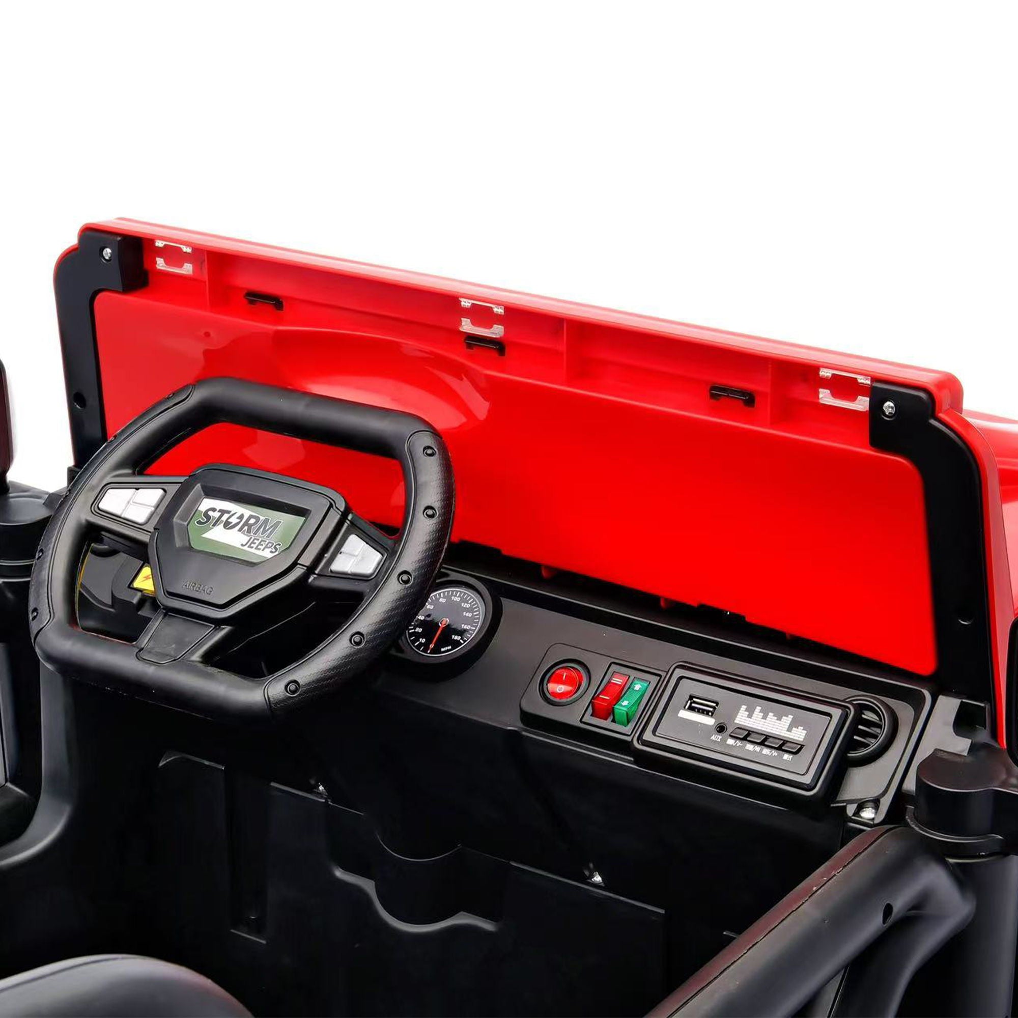 Electric Car With Remote Control, Colorful LED Lights, USB & MP3