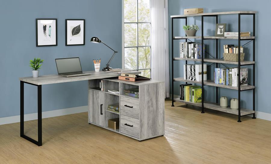 Hertford - L-Shape Office Desk with Storage