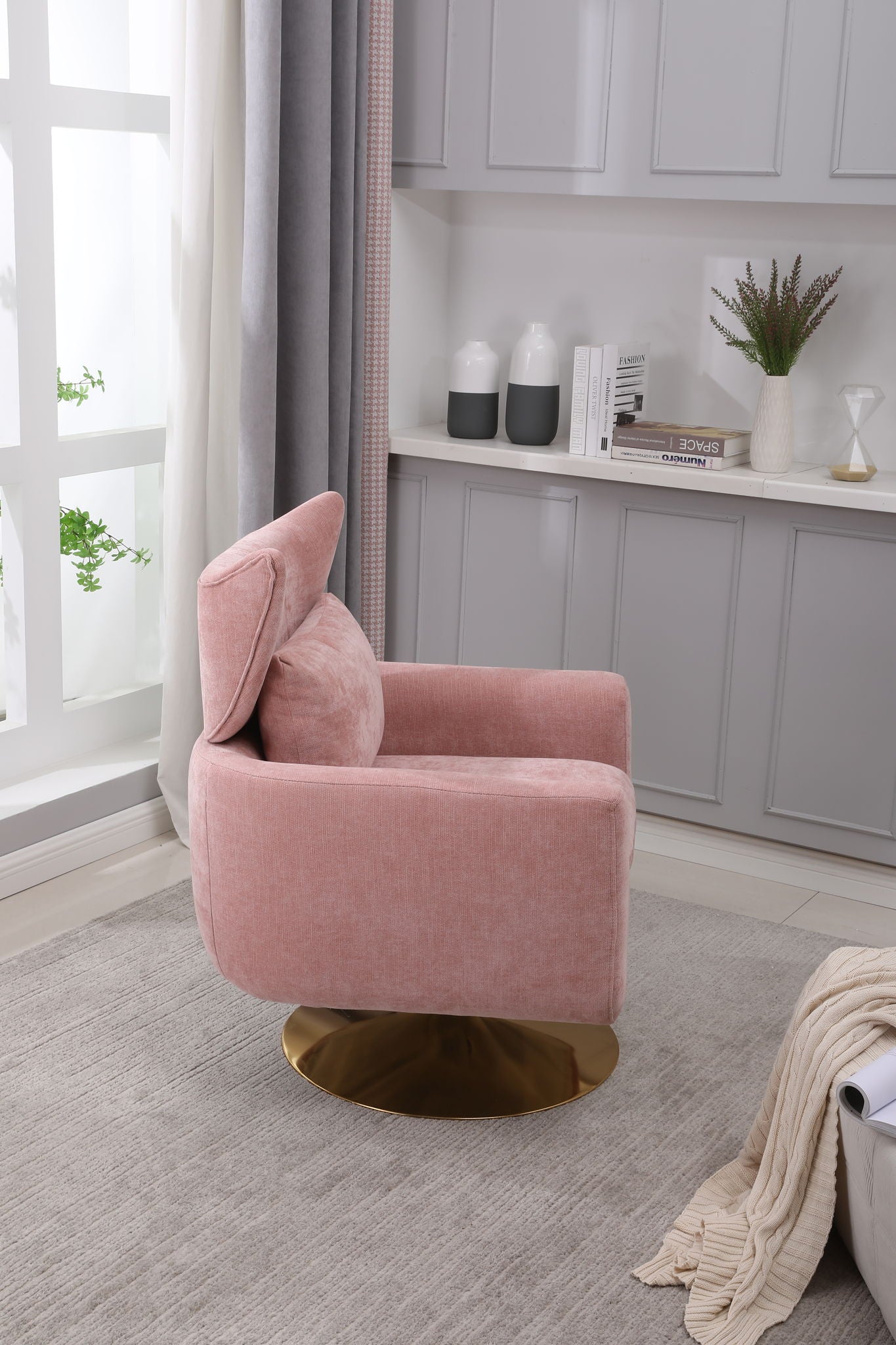 Classic Mid-Century 360 Degree Swivel Accent Chair