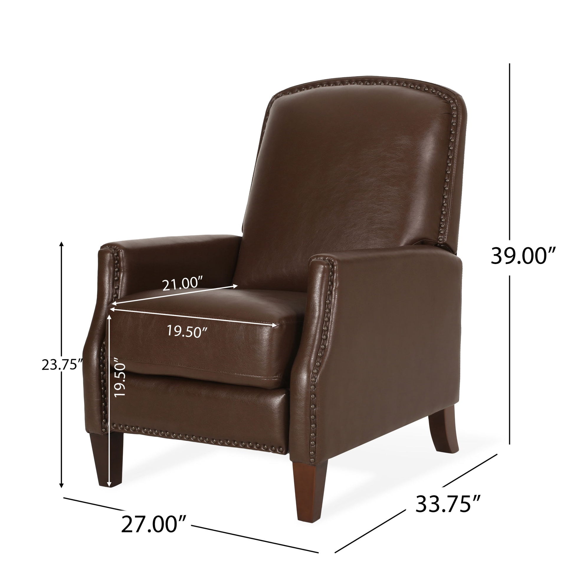 Recliner Chair With Rivets - Best Buy Furniture