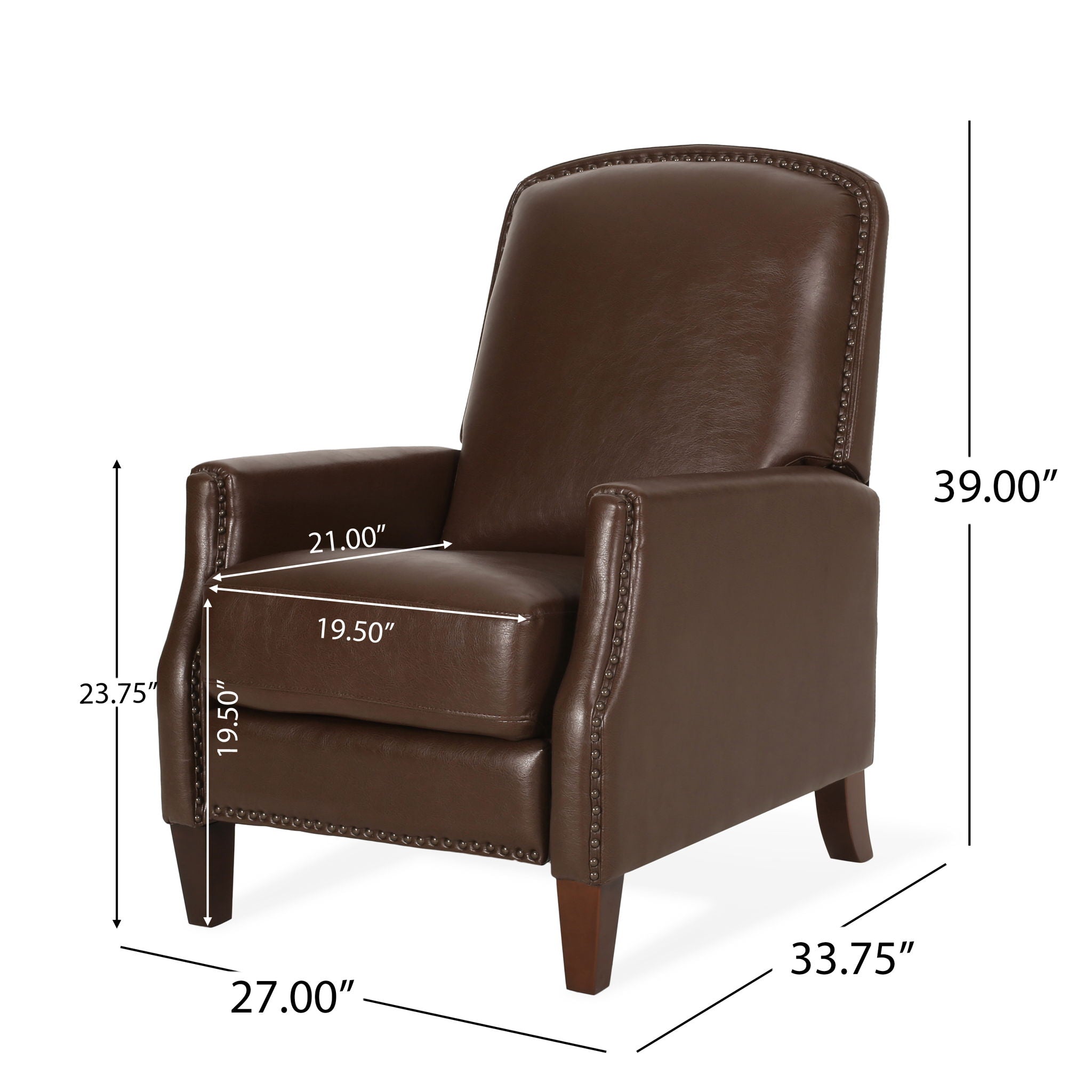 Recliner Chair With Rivets - Best Buy Furniture