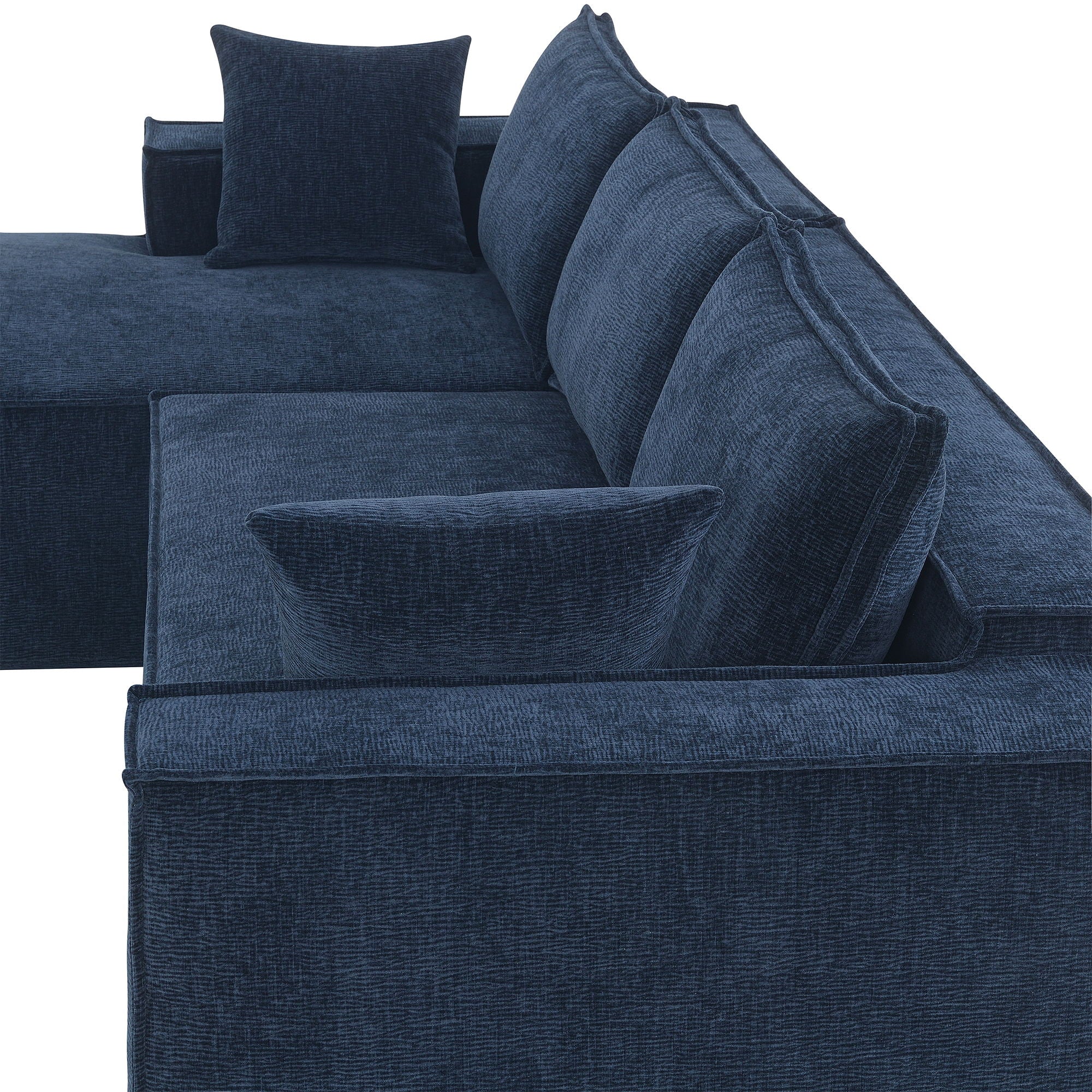 Free Combination Minimalist Style Modular Sectional, Wrinkle Resistant Couch Set L Shaped Compressed Sofa For Living Room
