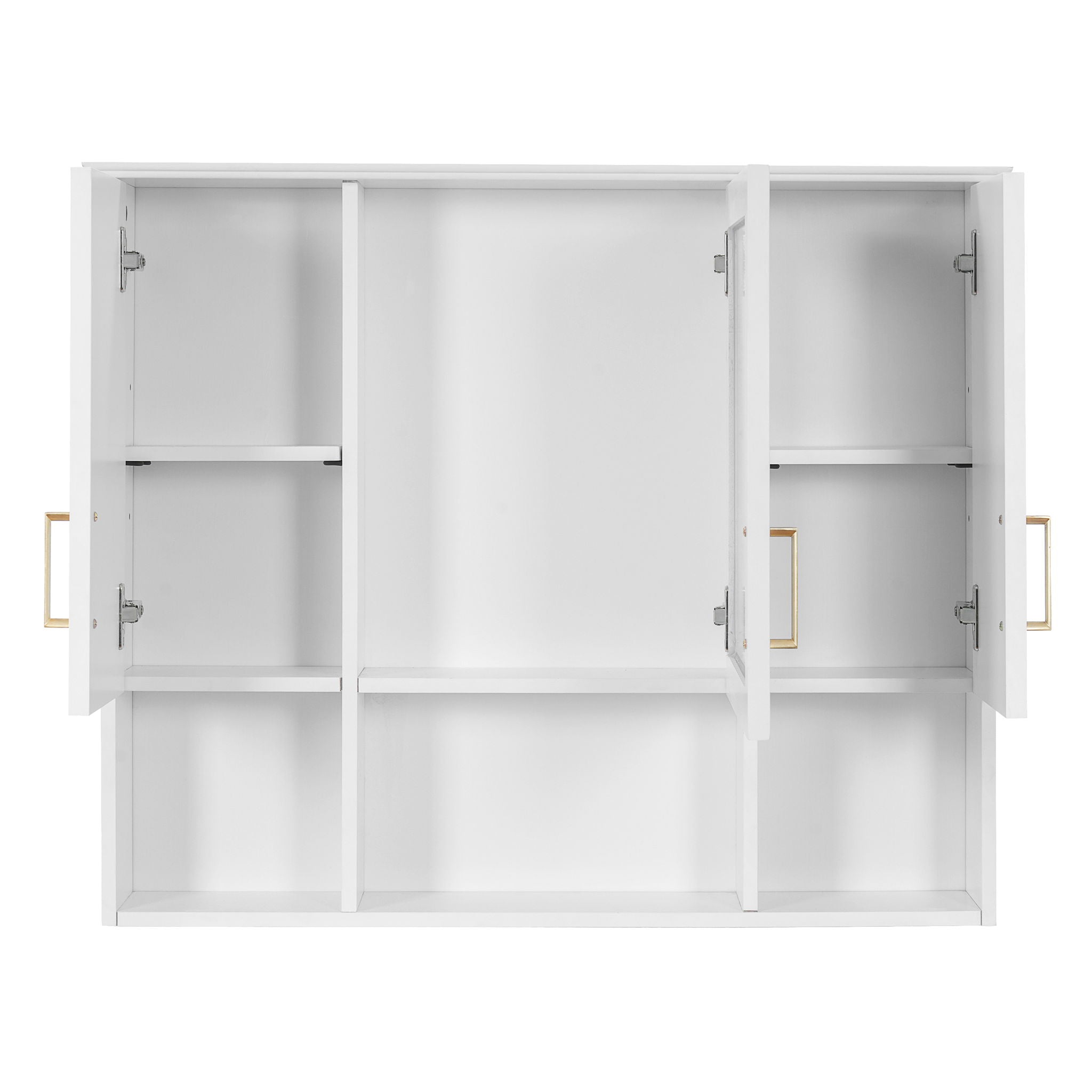 Modern Wall Mounted Medicine Cabinet With Adjustable Shelves, Soft Close Doors, High Define Mirror