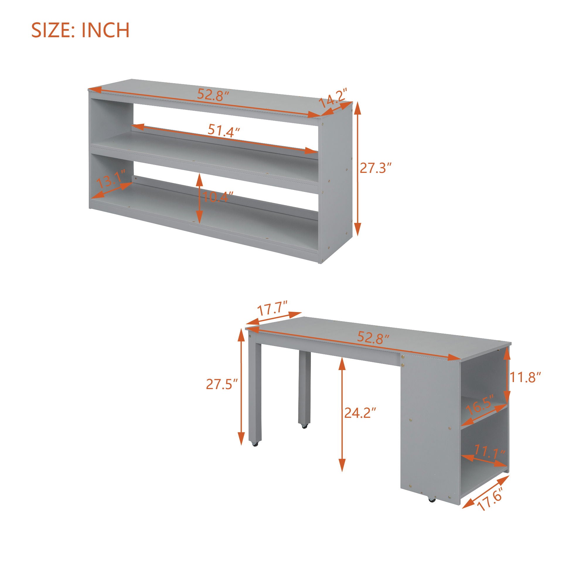 Loft Bed With Retractable Writing Desk And 3 Drawers With Storage Stairs And Shelves