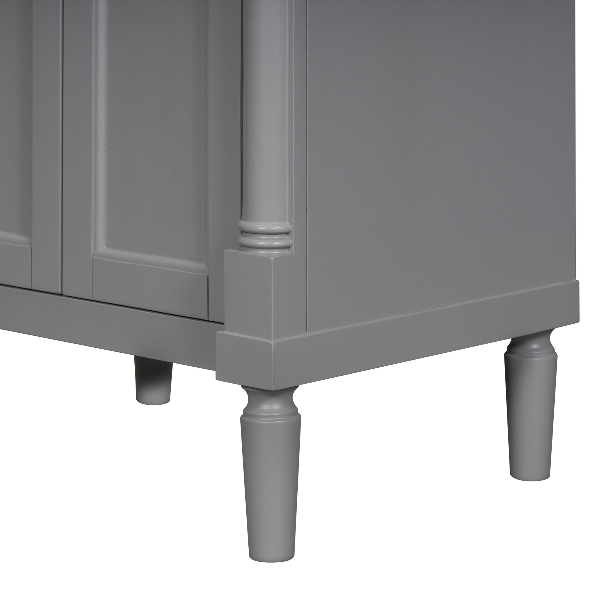 Bathroom Vanity With Top Sink, 2-Tier Modern Bathroom Storage Cabinet