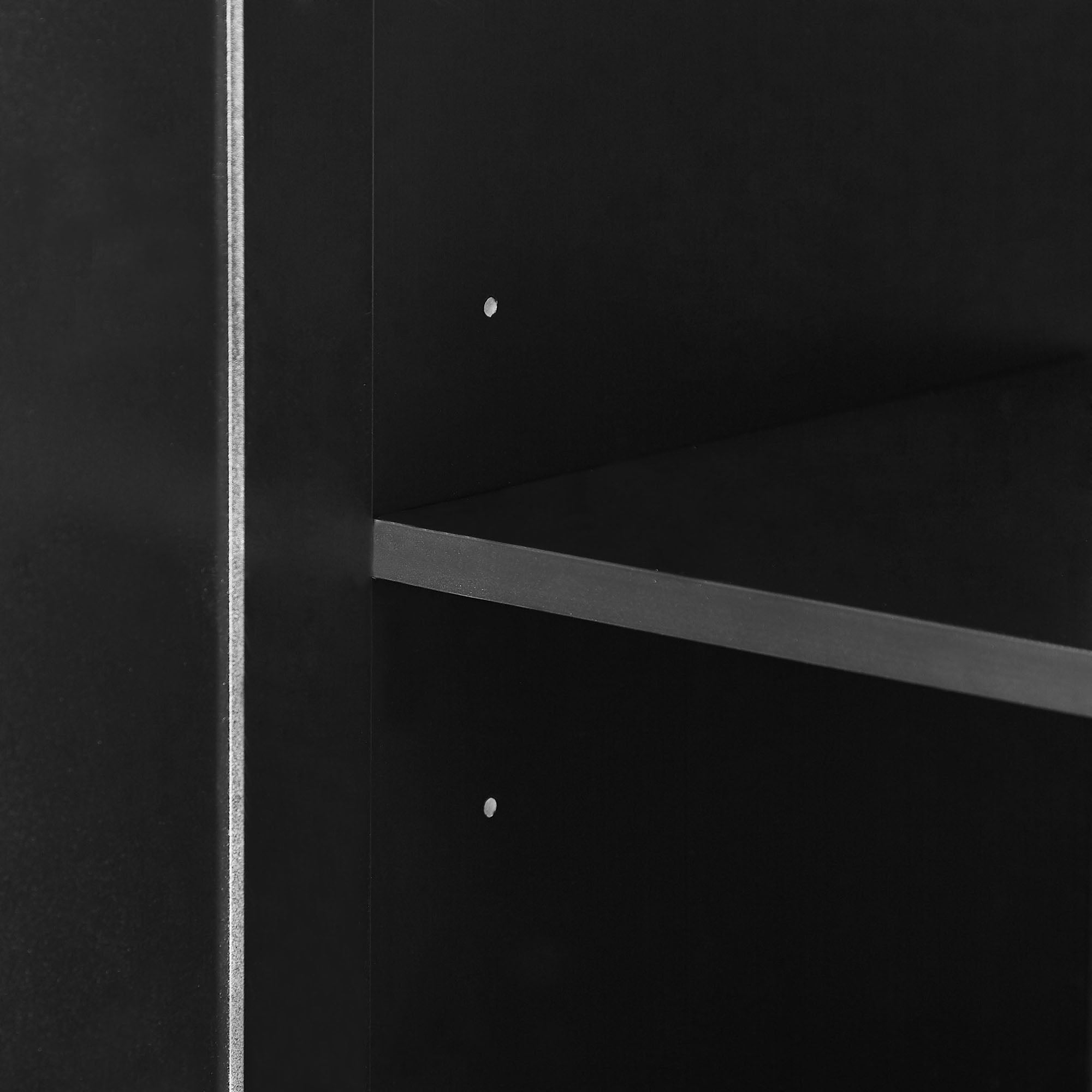 Tall Bathroom Storage Cabinet, Cabinet With 2 Doors And Drawers, Adjustable Shelf