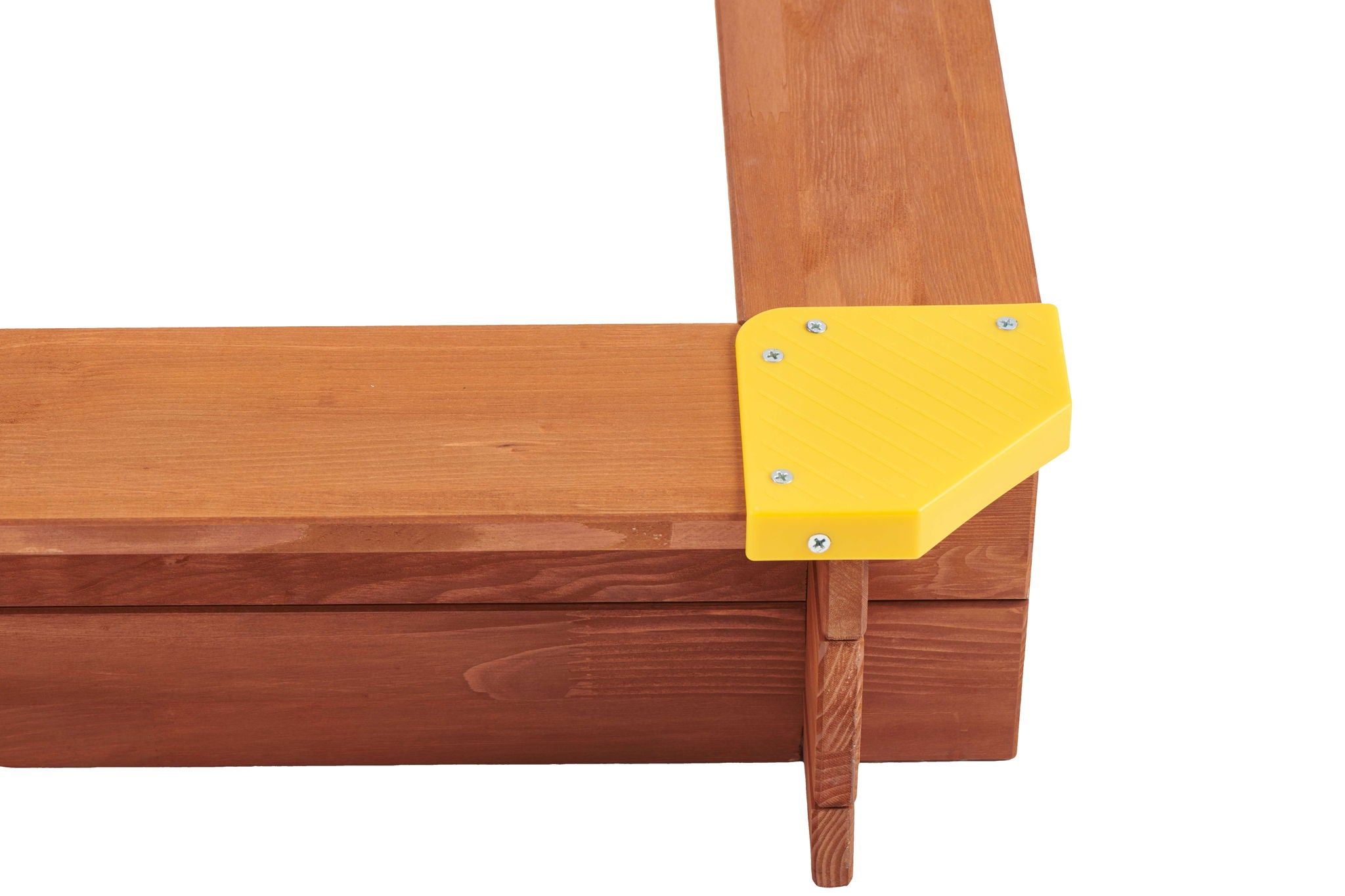 Kids Sandbox With Cover, Sand Box With Adjustable Canopy, Large Outdoor Cedar Sandpit For Backyard Play - Reddish Brown