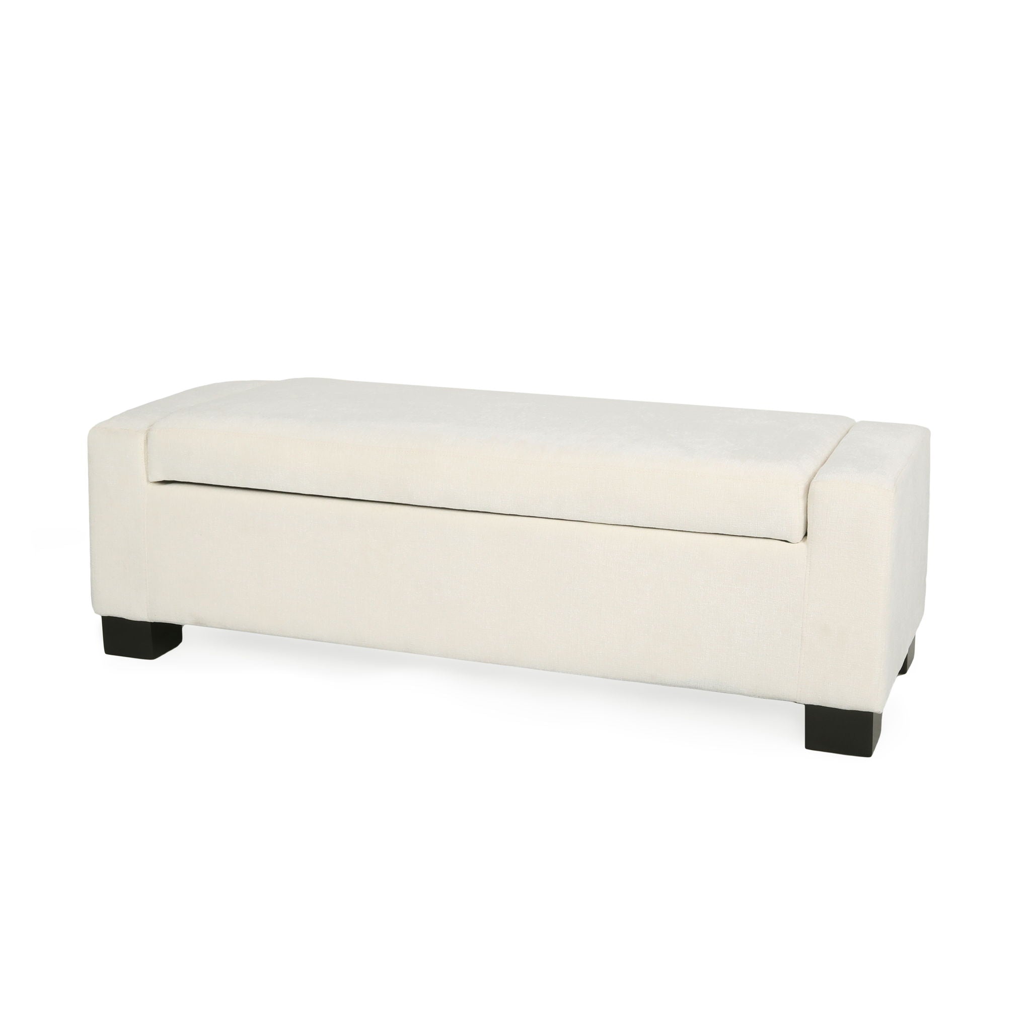 Textured Fabric Ottoman Bench With Hinged Lid - Best Buy Furniture