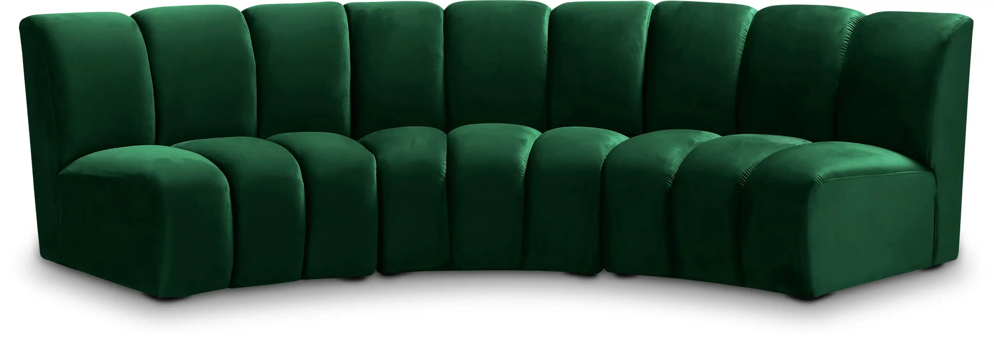 Infinity - 3 Piece Velvet Modular Sectional
