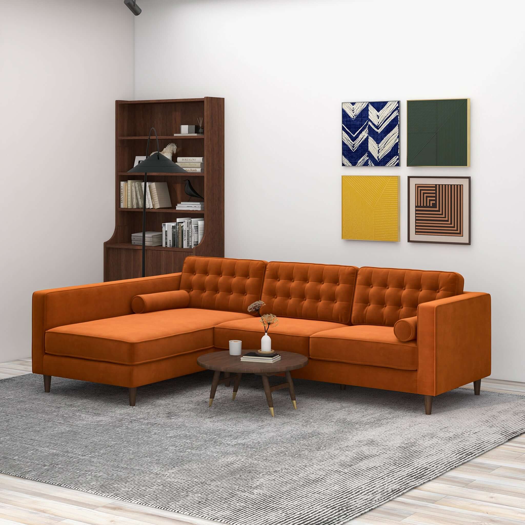 Christian - Mid-Century Modern Design Sectional Sofa