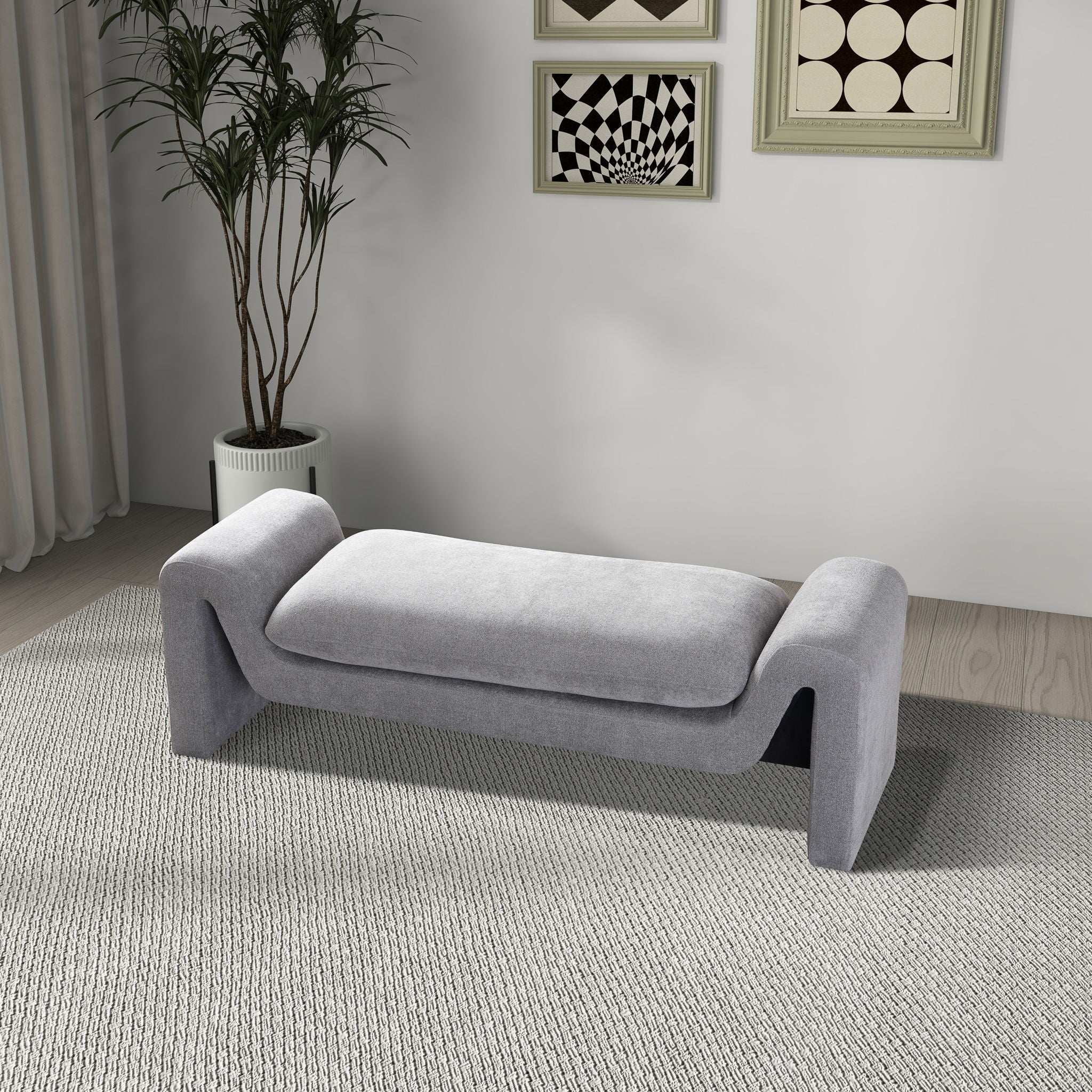 Emory - Bench - Light Gray
