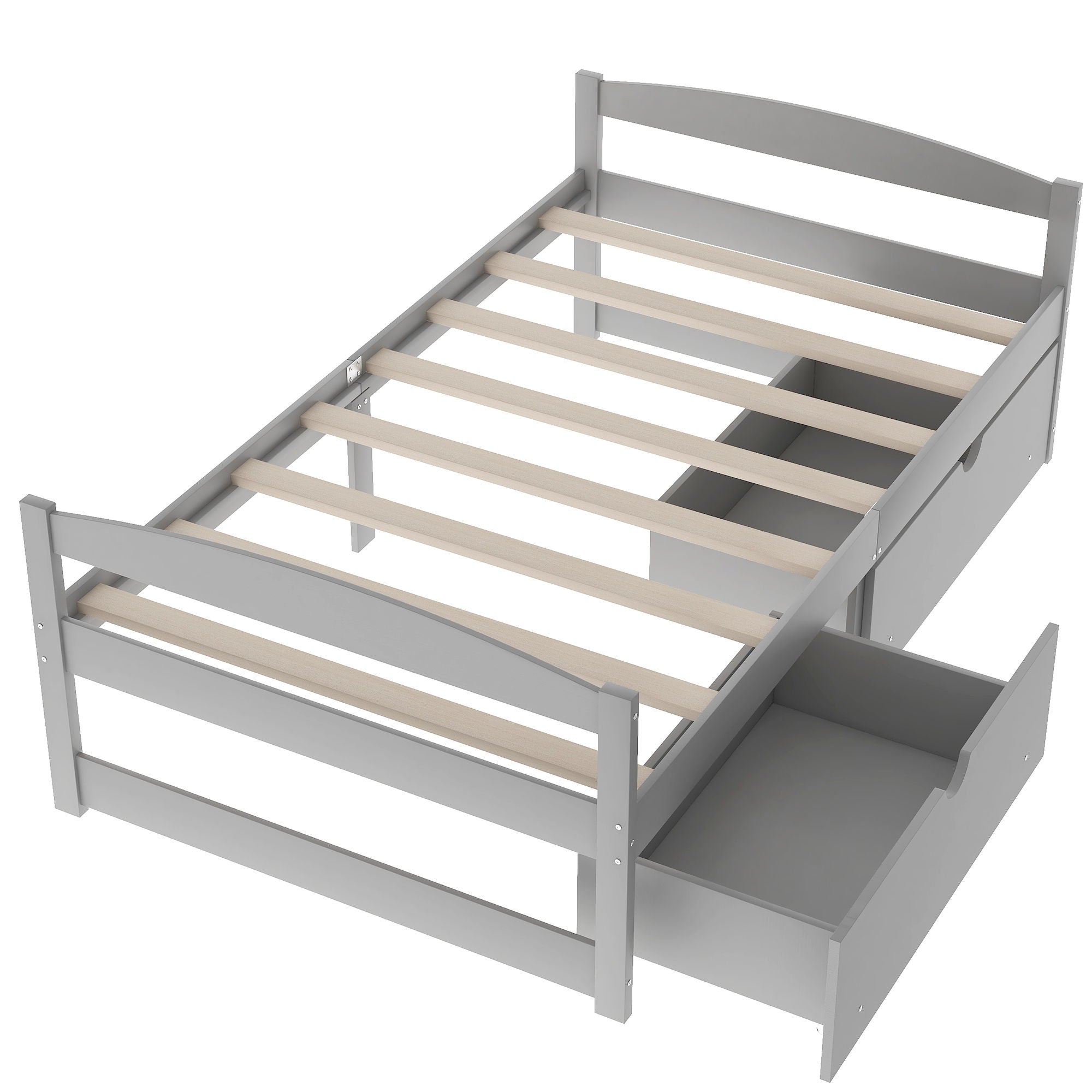 Platform Bed With 2 Drawers