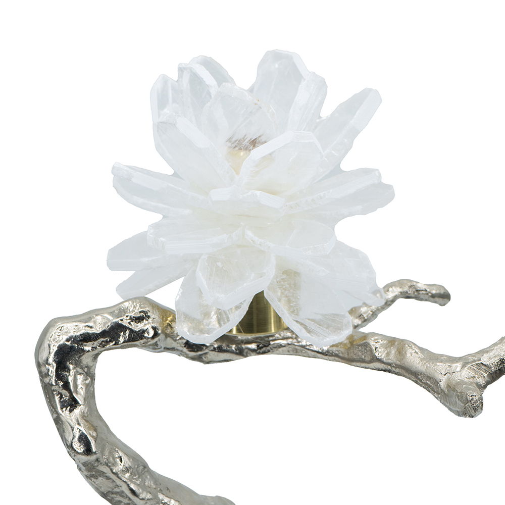 Aluminum Candle Holder With Marble Stand