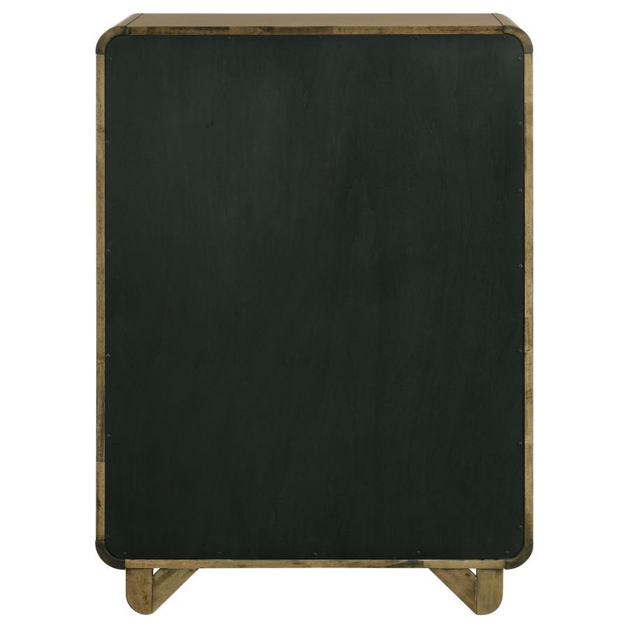 Amsbury - 5-Drawer Chest Of Drawers - Nutmeg - Best Buy Furniture