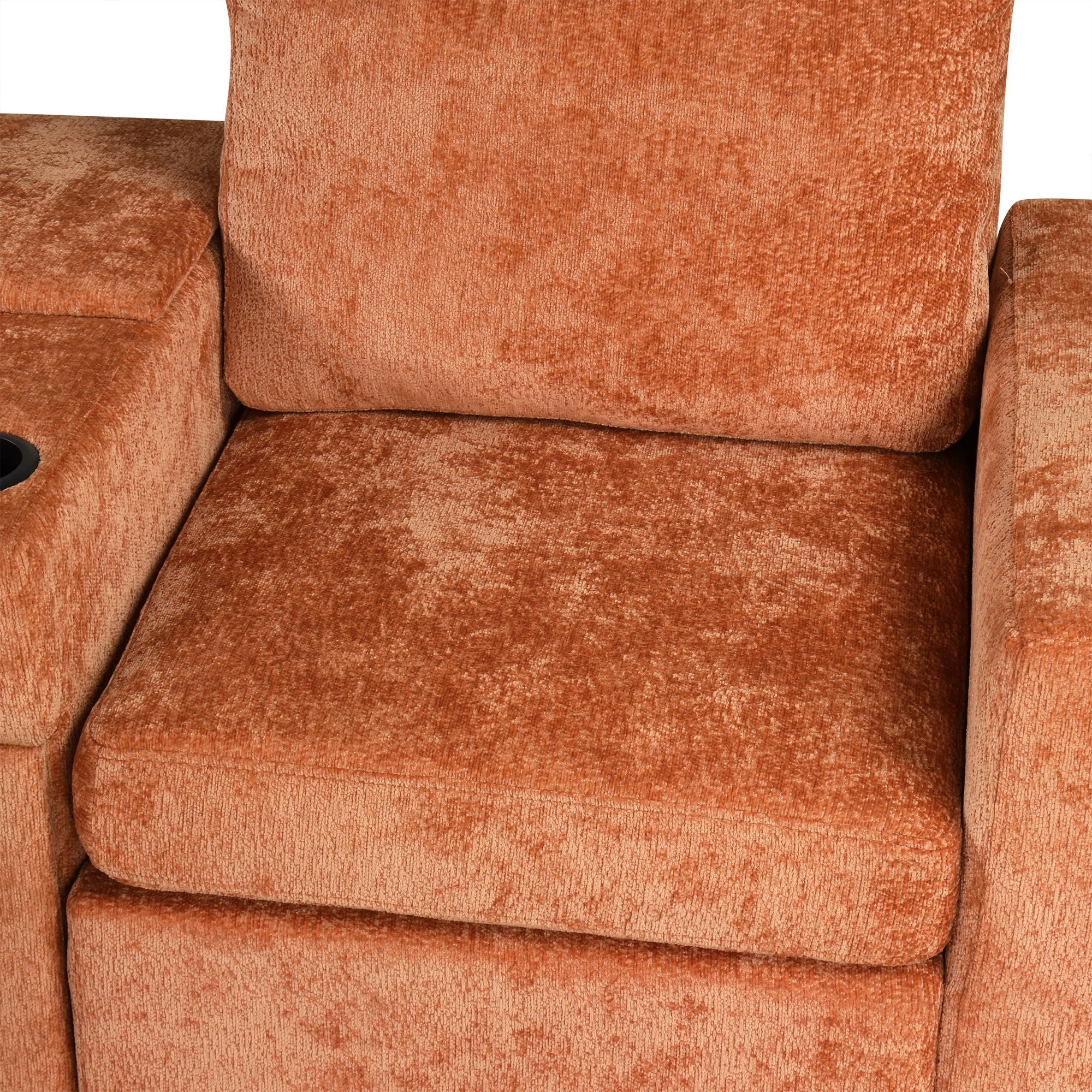 Modular L-Shaped Sectional Sofa Bed With Pull-Out Sleeper, Cup Holders, And Storage