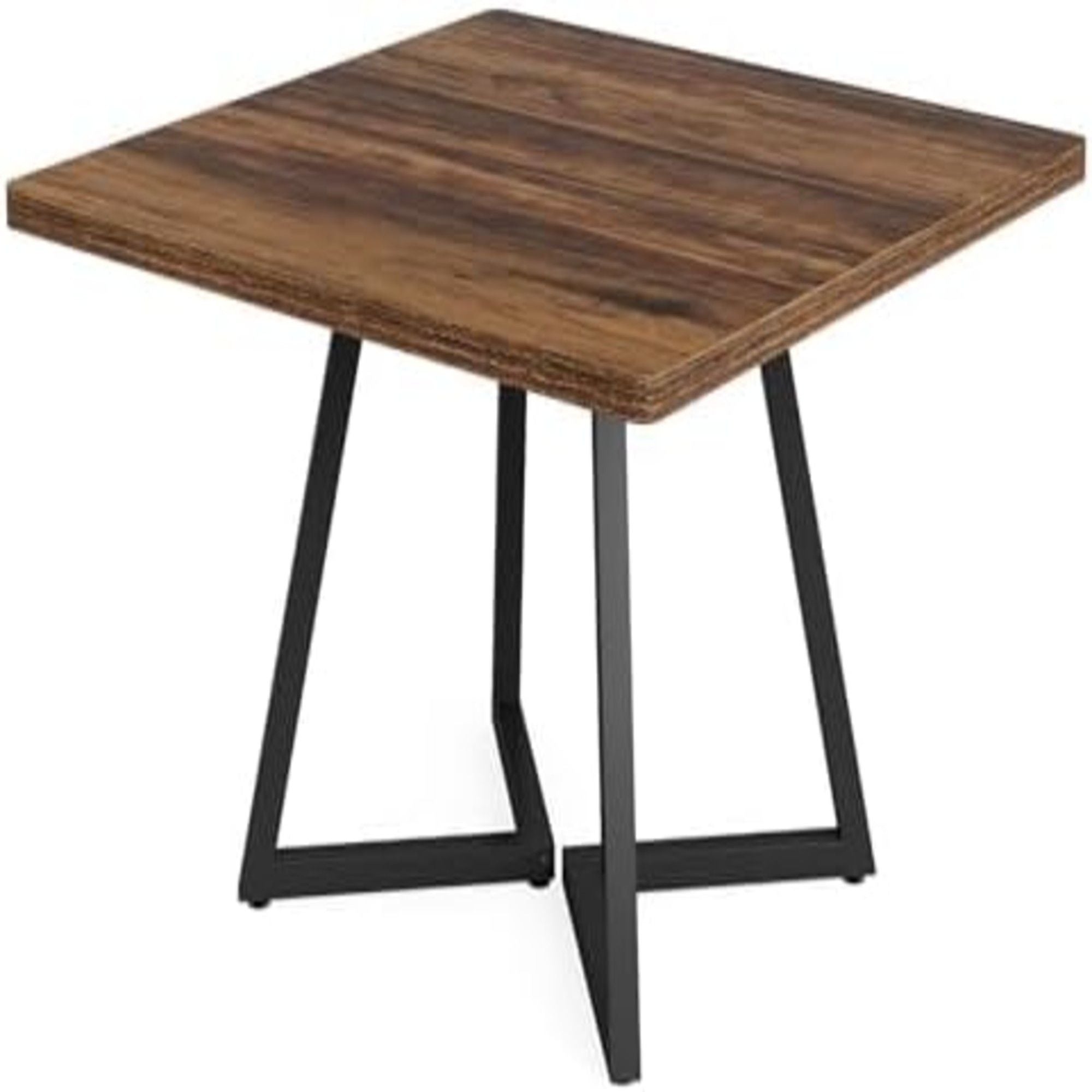 Square Dining Compact Kitchen Table - Brown / Black