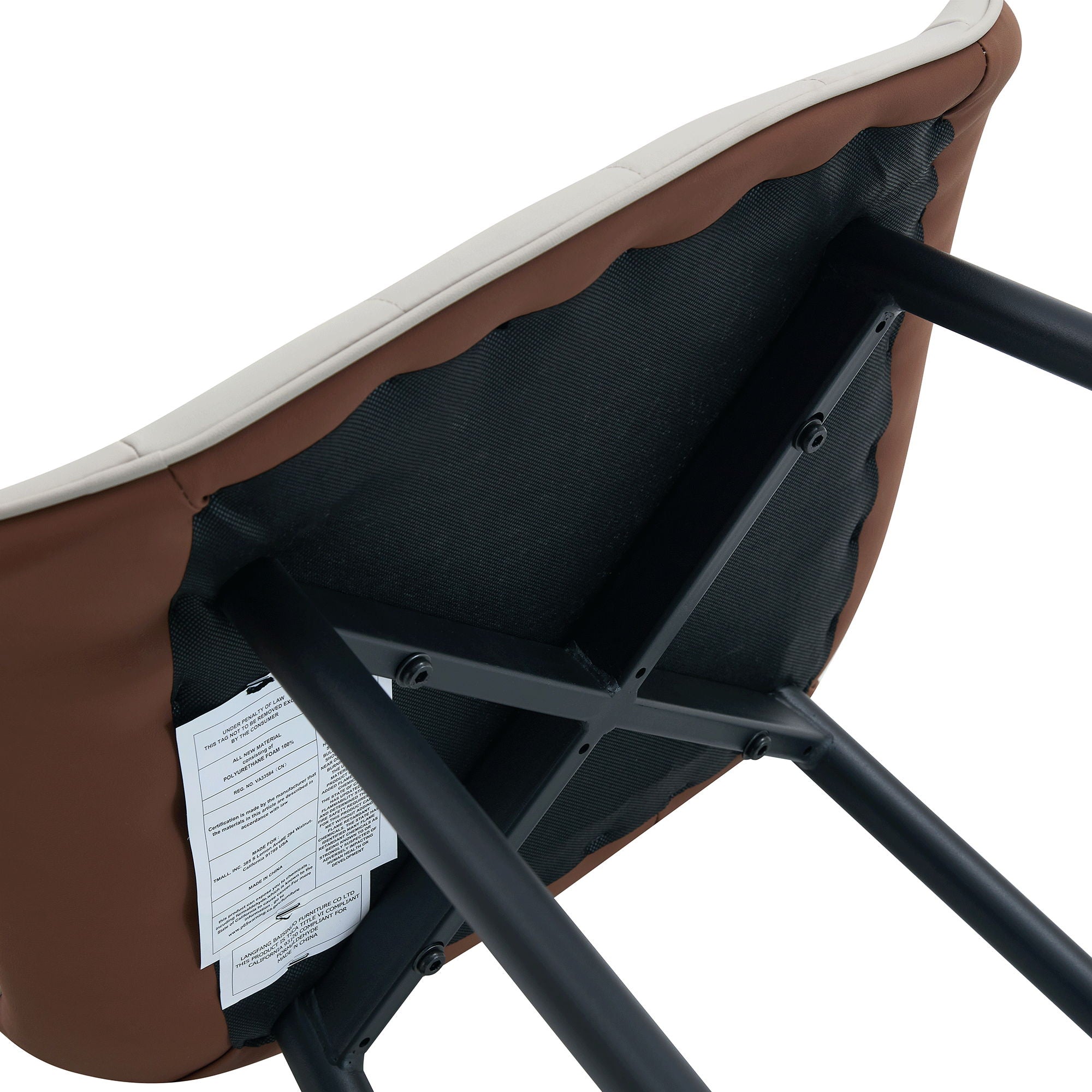 Modern Minimalist Dining Chair Set, Extended Seat Cushion