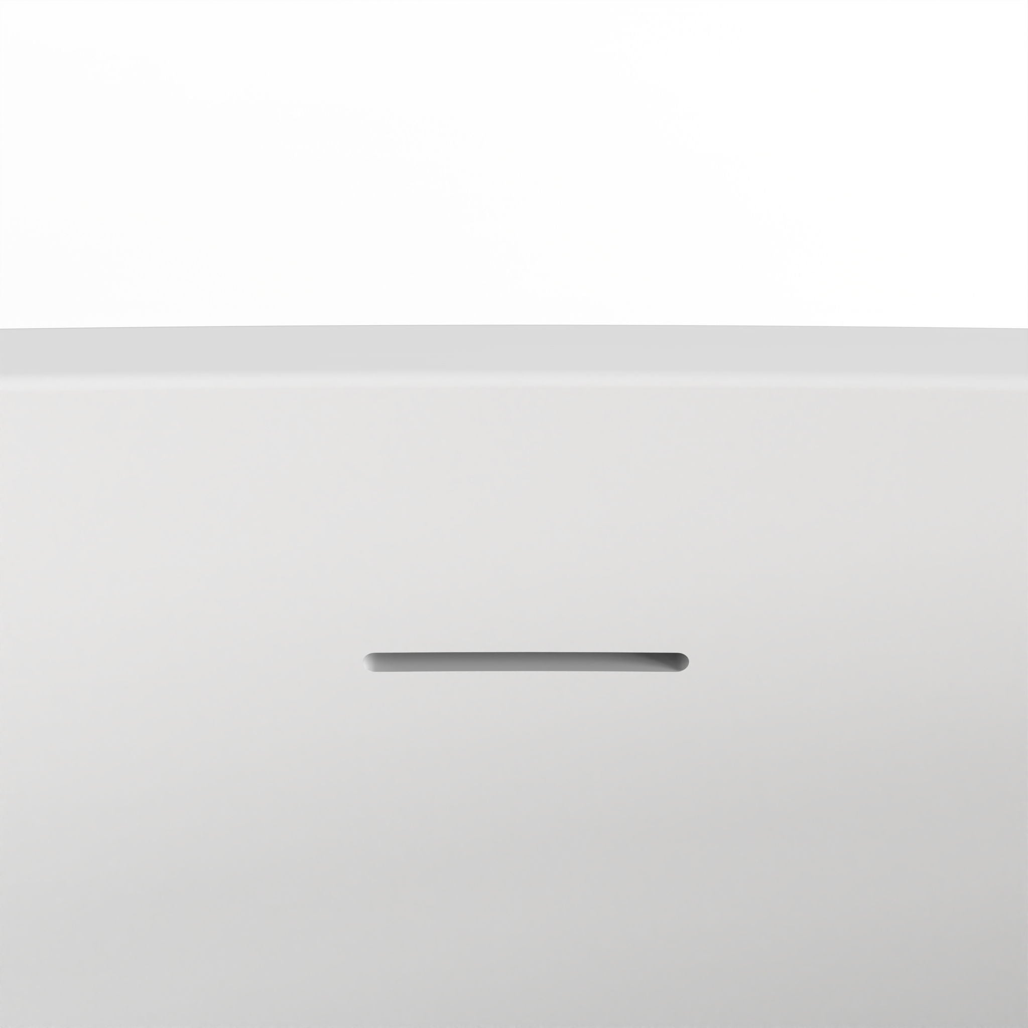Soaking Bathtub, Freestanding, Solid Surface - Matte White