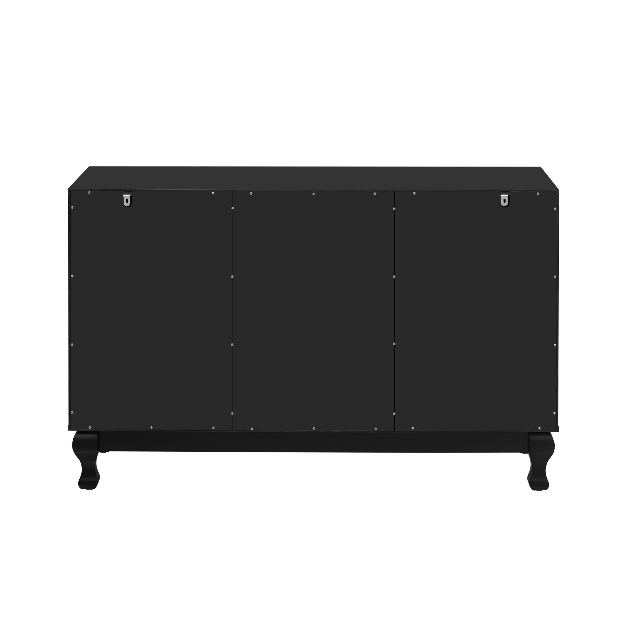 Modern Mirrored TV Stand, 3 Adjustable Shelves For Living Room