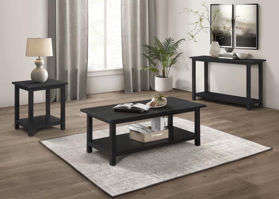 Payne - Wood Coffee Table with Shelf - Best Buy Furniture