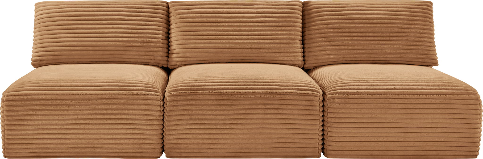 Shaggy - Fabric 3 Seat Modular Armless Sofa - Best Buy Furniture